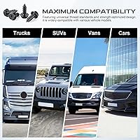 Vista 7 de LivTee Tornillos de matrícula inoxidables para asegurar marcos y cubiertas de matrícula en automóviles y camiones, 4 juegos de pernos de montaje