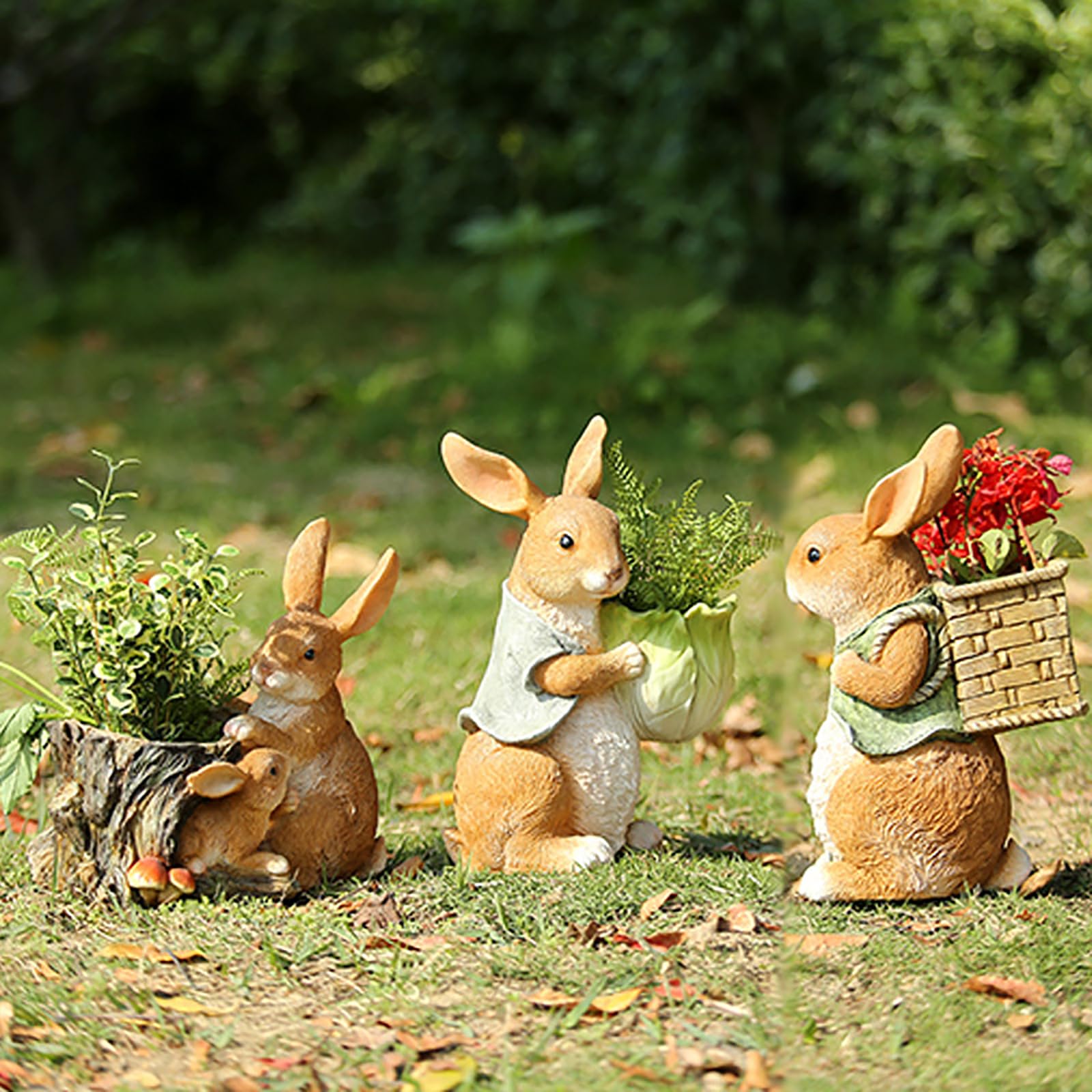 Amazon.com : Art Secret Bunny Rabbit Planter Resin Statue - Cute