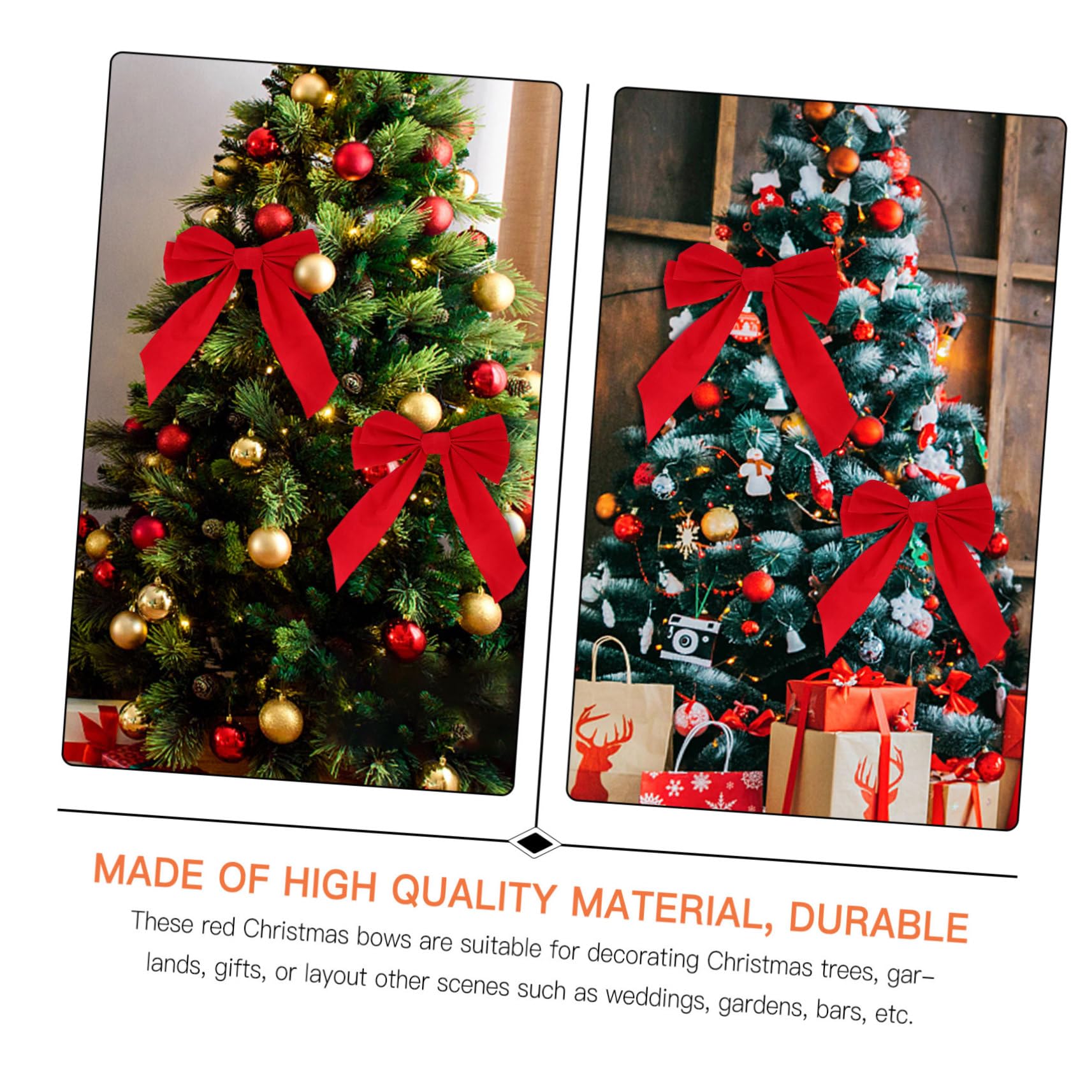 Cabilock 30 Piezas Lazo de Navidad Diver Christmas Tree Lazos para Regalos decoración navideña Guirnalda Regalos para embutidoras de Calcetines Arco de árbol de Navidad Arco de Navidad Mini