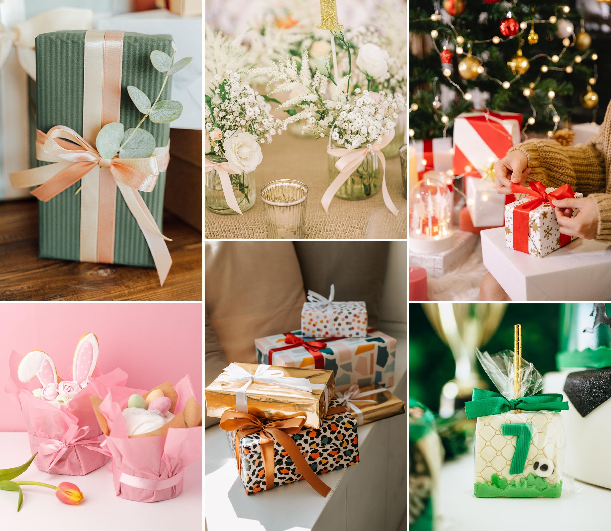 Fiocco In Nastro Di Raso Ricamato Con Nome Dell'ospite, Nastro