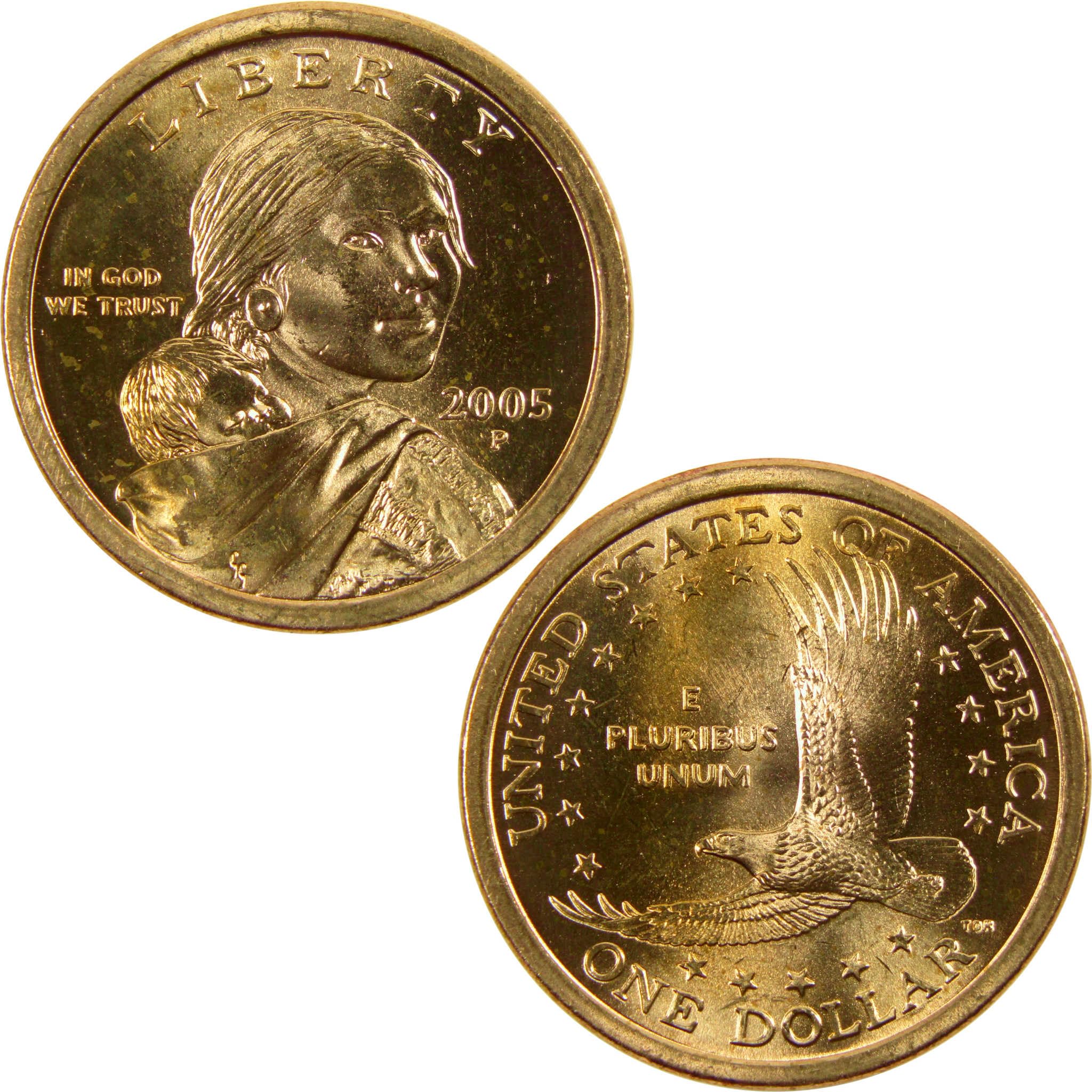 2005 P Sacagawea Native American Dollar BU Uncirculated $1 Coin at
