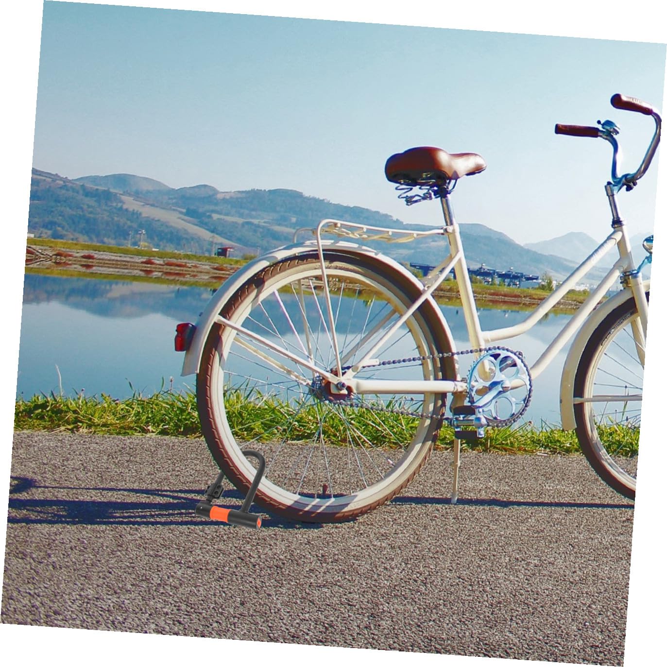 SUPVOX Lucchetto u Per Biciclette e Scooter Costruito in Acciaio Legato e Antifurto Portatile Resistente Alle Manomissioni e Adatto Per Condizioni Atmosferiche Variabili