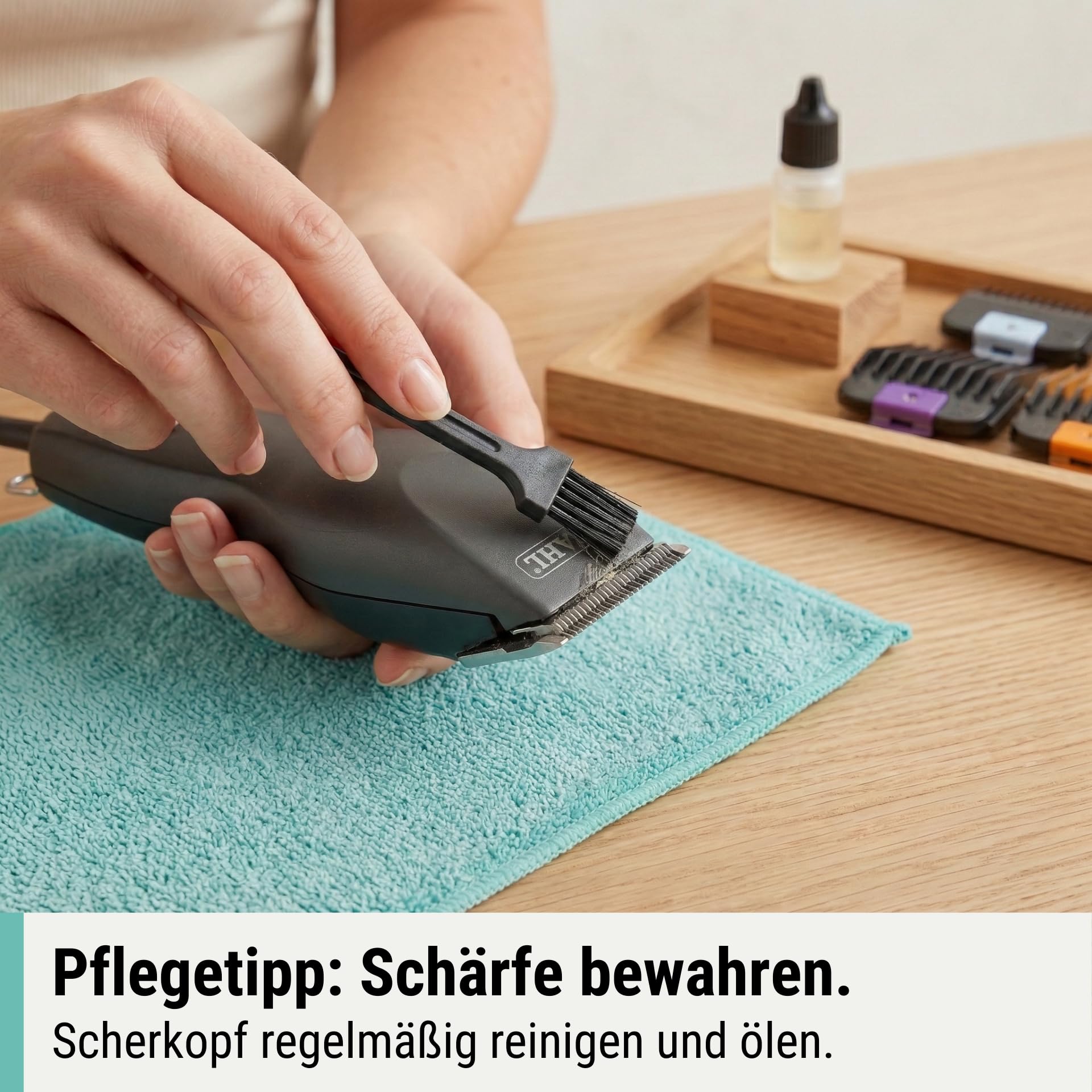 Agrarzone Wahl Max 50+ Hundeschermaschine Schermaschine Hund Moser Schur | Aufsteckkamm-Set, verfilztes Fell, Langhaar, leise, 2 Leistungsstufen