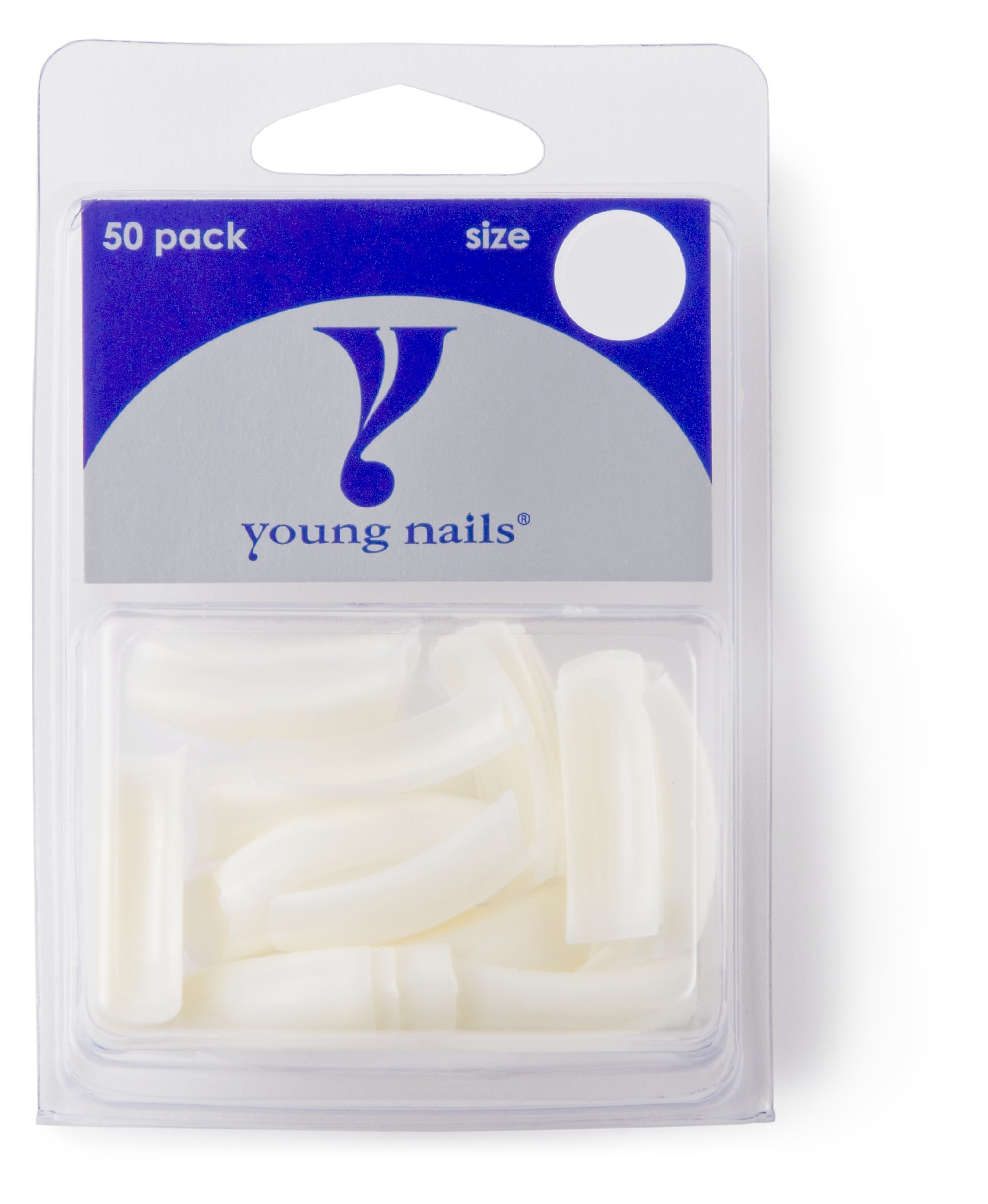 Young NailsFalse Nail Tips, 50 Count (Pack of 1)