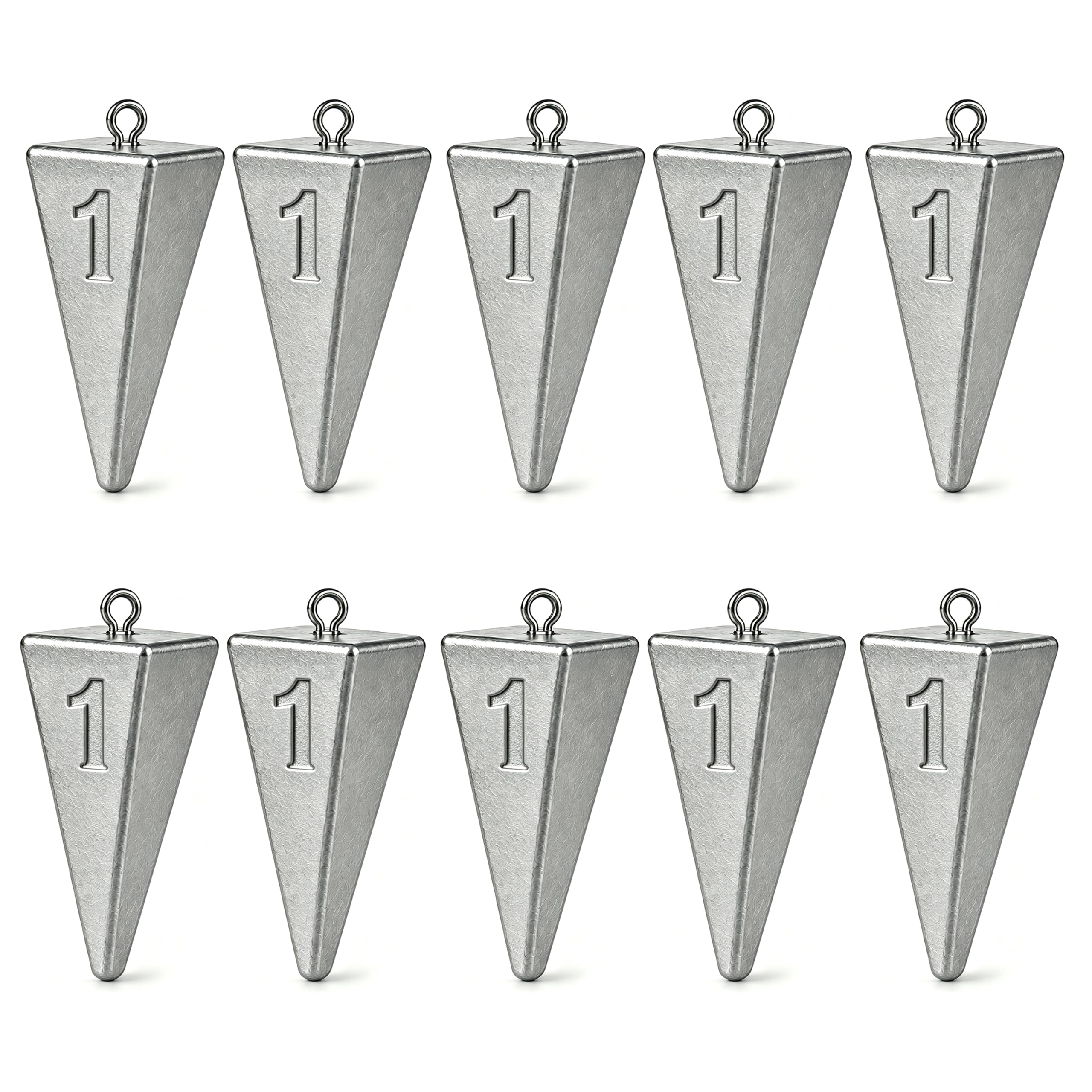 Pyramid Sinkers Fishing Weights Fishing Sinker, Sinkers for Saltwater Surf Fishing Gear Tackle 1oz 2oz 3oz