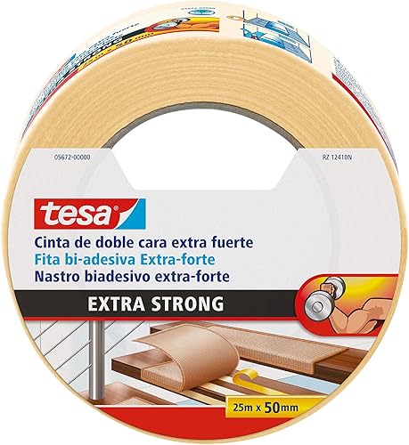 Cinta de Doble Cara Extra Fuerte Tesa 4965 (19mm x 5m)
