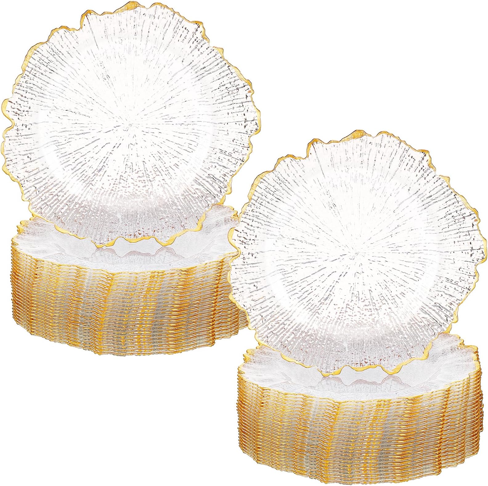 Champagne Plain Round Charger Plates Size: 13 In | Acrylic | Wedding | Event | Wholesale By CV Linens - View #13