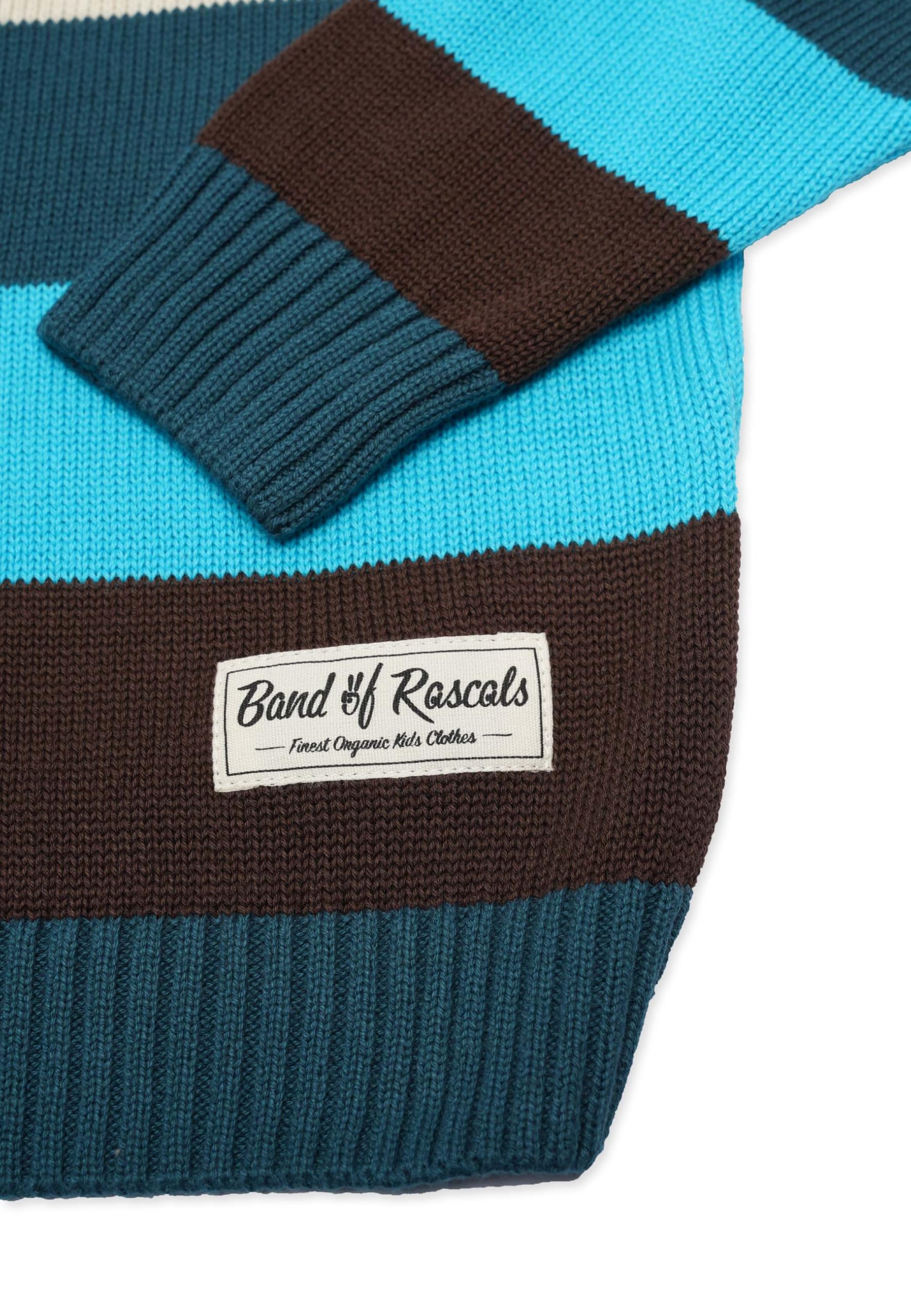 Band of Rascals Kinder Strickpullover Boxy Block aus Bio-Baumwolle