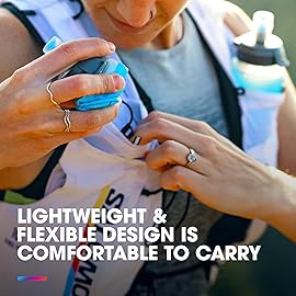 HydraPak UltraFlask Speed 500ml 2-Pack Collapsible Soft Flask Water Bottle for Hydration Vests and Running Packs with Easy Open Cap (500ml / 17oz)