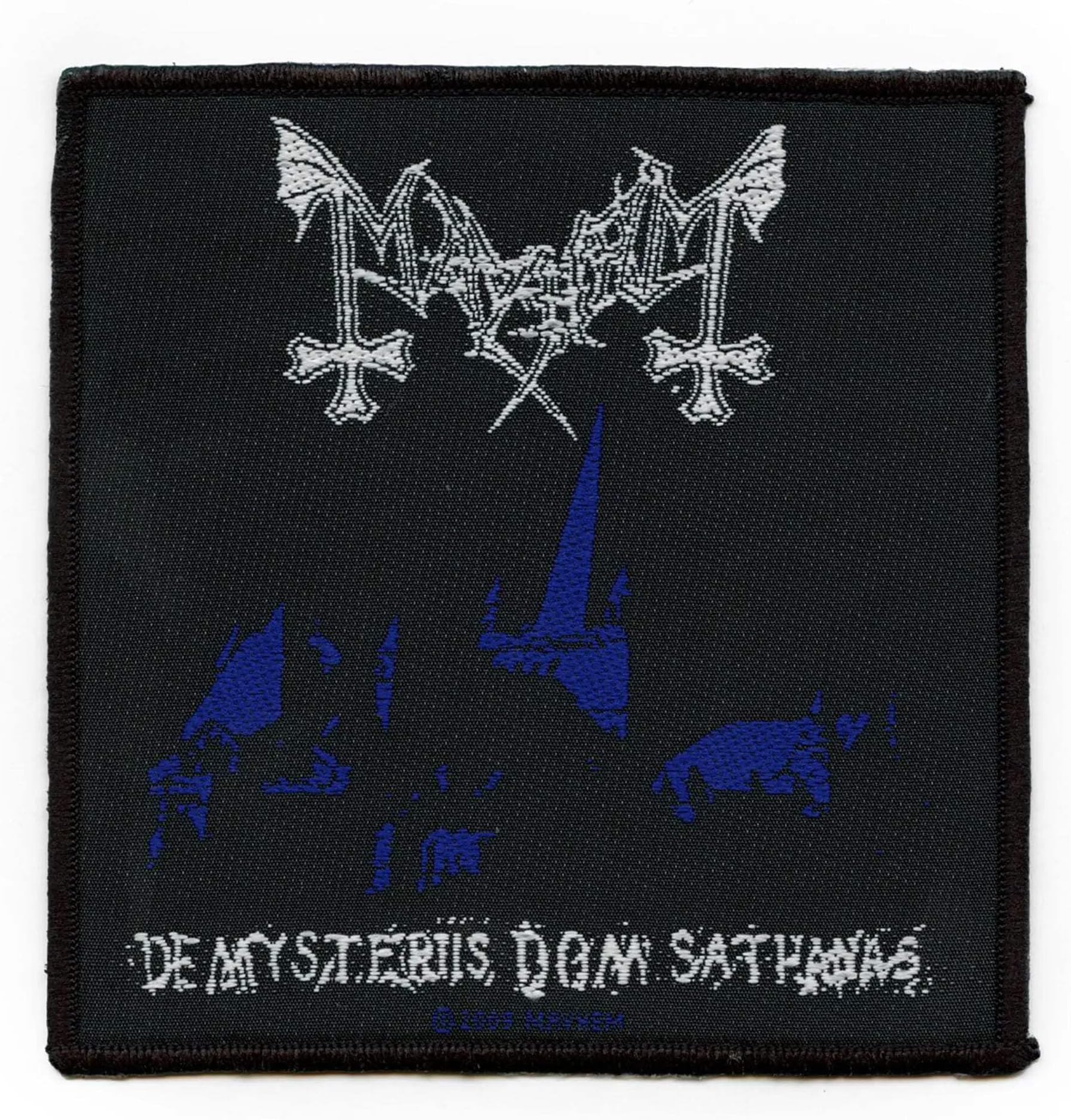 Mayhem De Mysteriis Patch Album Art Black Metal Band Music Woven Sew On Applique