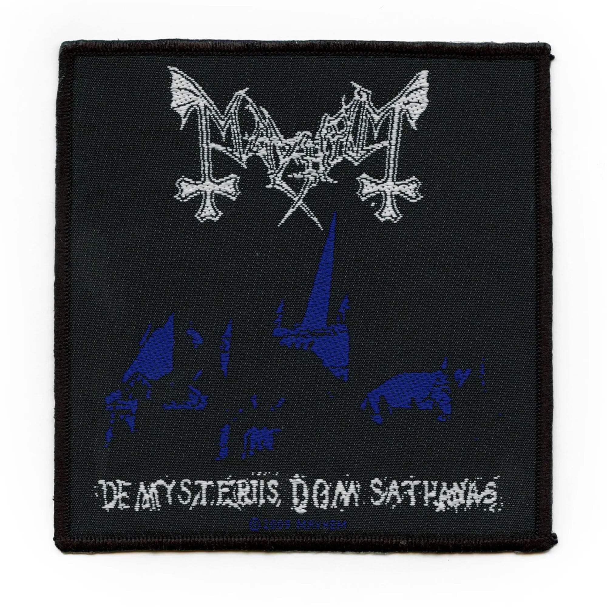 Mayhem De Mysteriis Patch Album Art Black Metal Band Music Woven Sew On Applique