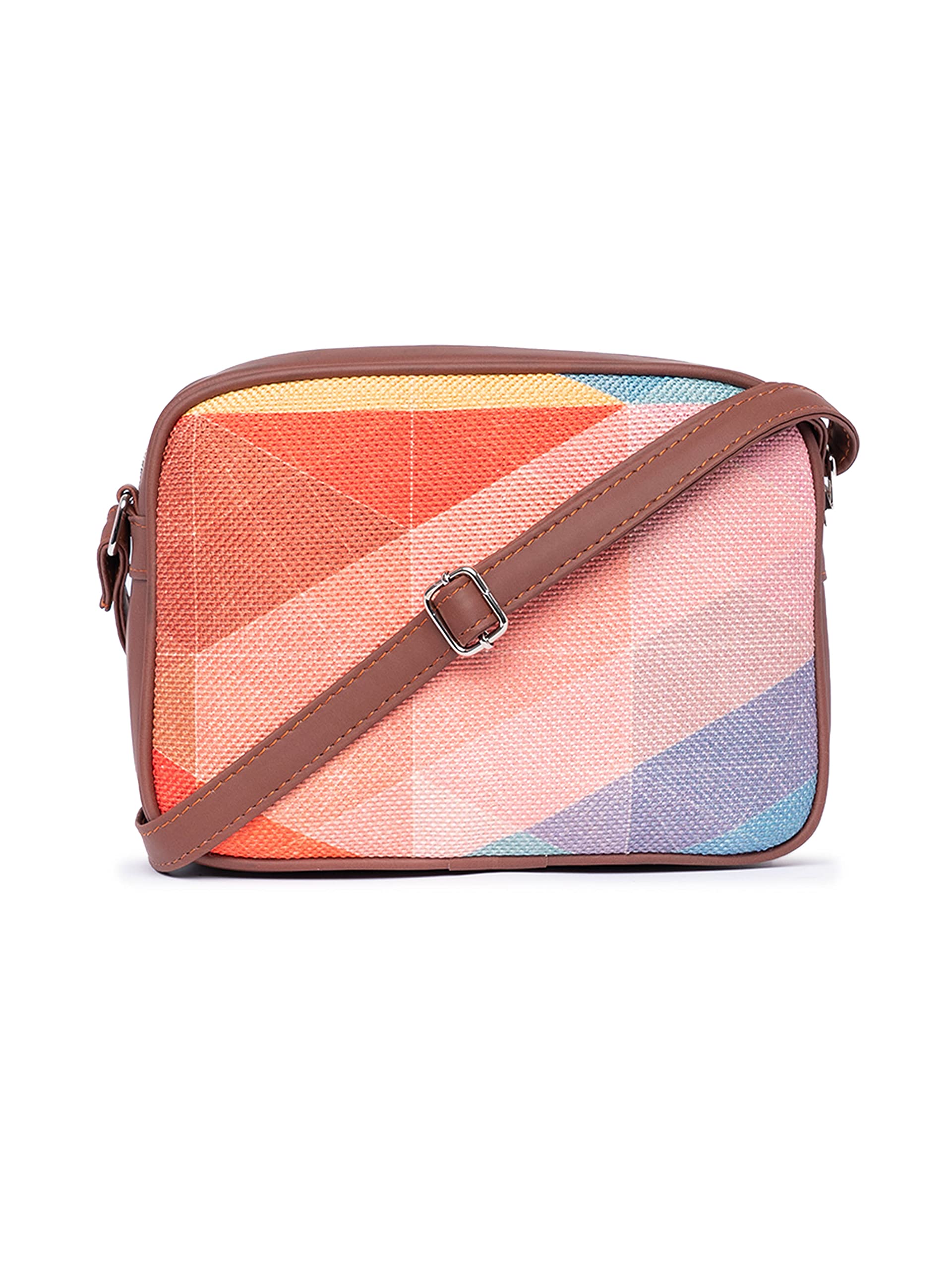 Sling Bag | Crossbody Bags for Women | Women's Handbags | Stylish | Vegan Leather Evening Bag | Travel & Office Use | Purse and Wallet | GeoOptics Print-image-29