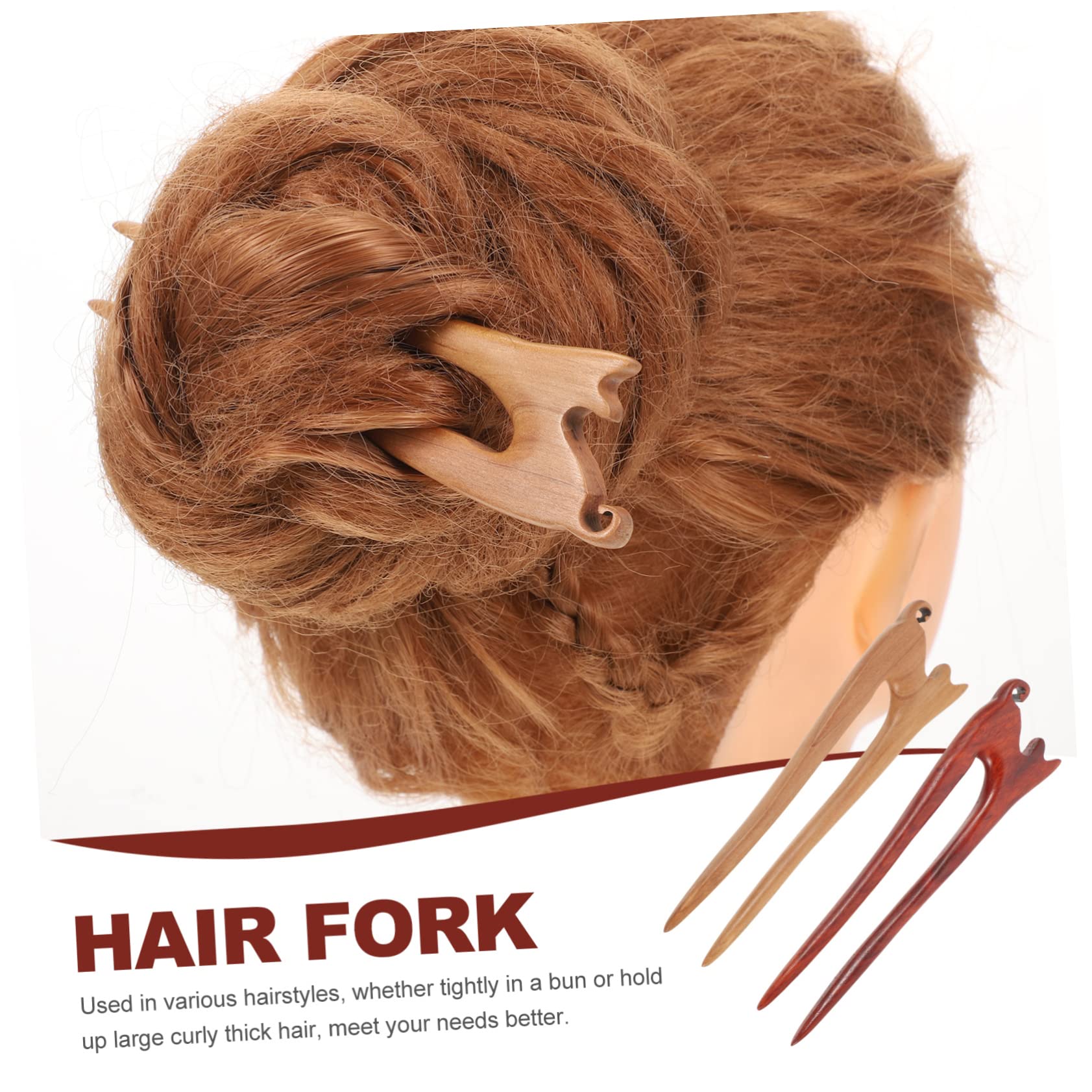 6 horquillas para el, rizador de pelo, de madera, horquilla para el pelo, pinzas para el pelo, accesorios para el pelo, para mujeres, palillos para el pelo, bastones de pelo