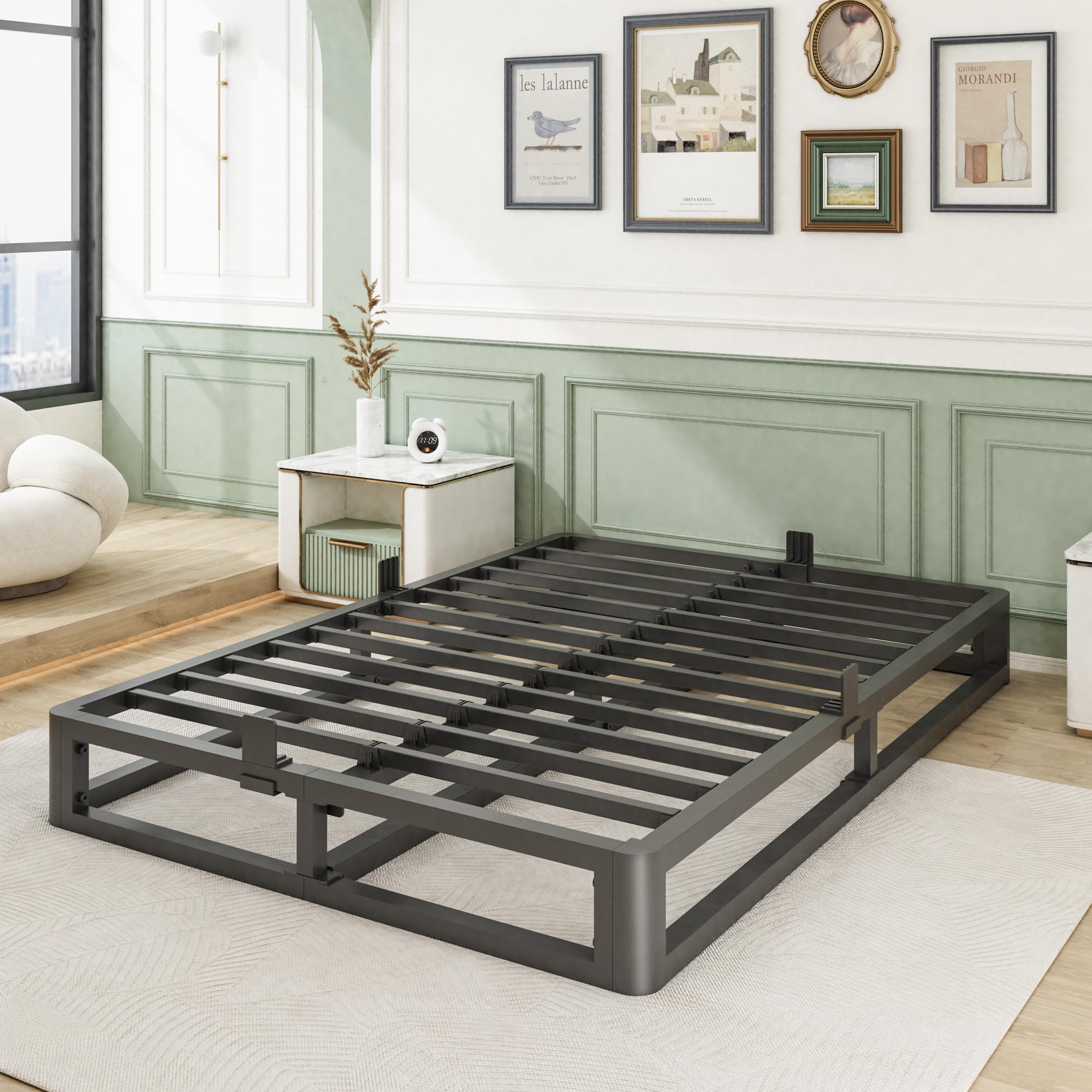 Amazon.com: Firpeesy 6 Inch Full Bed Frame with Round Corner