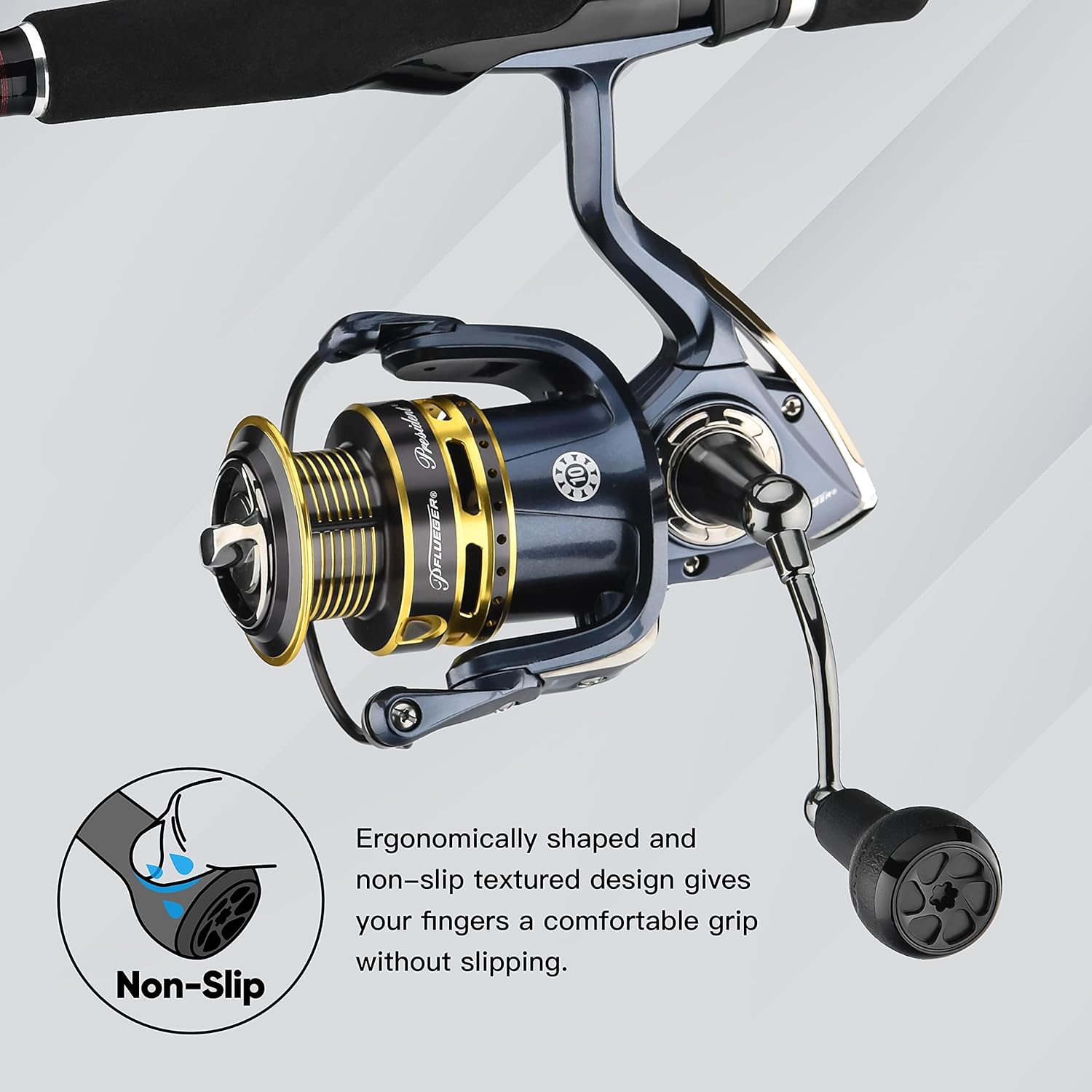 GOMEXUS Power Handle for Pflueger President Spinning Reels (Not for President Lock Type)
