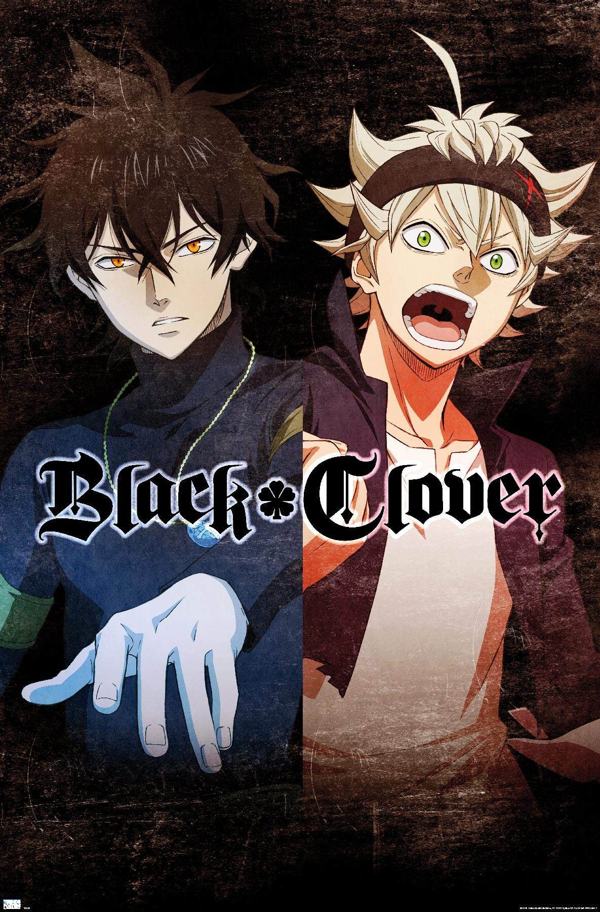 Trends International Black Clover - Yuno & Asta Wall Poster, 22.375" x 34", Premium Unframed Version