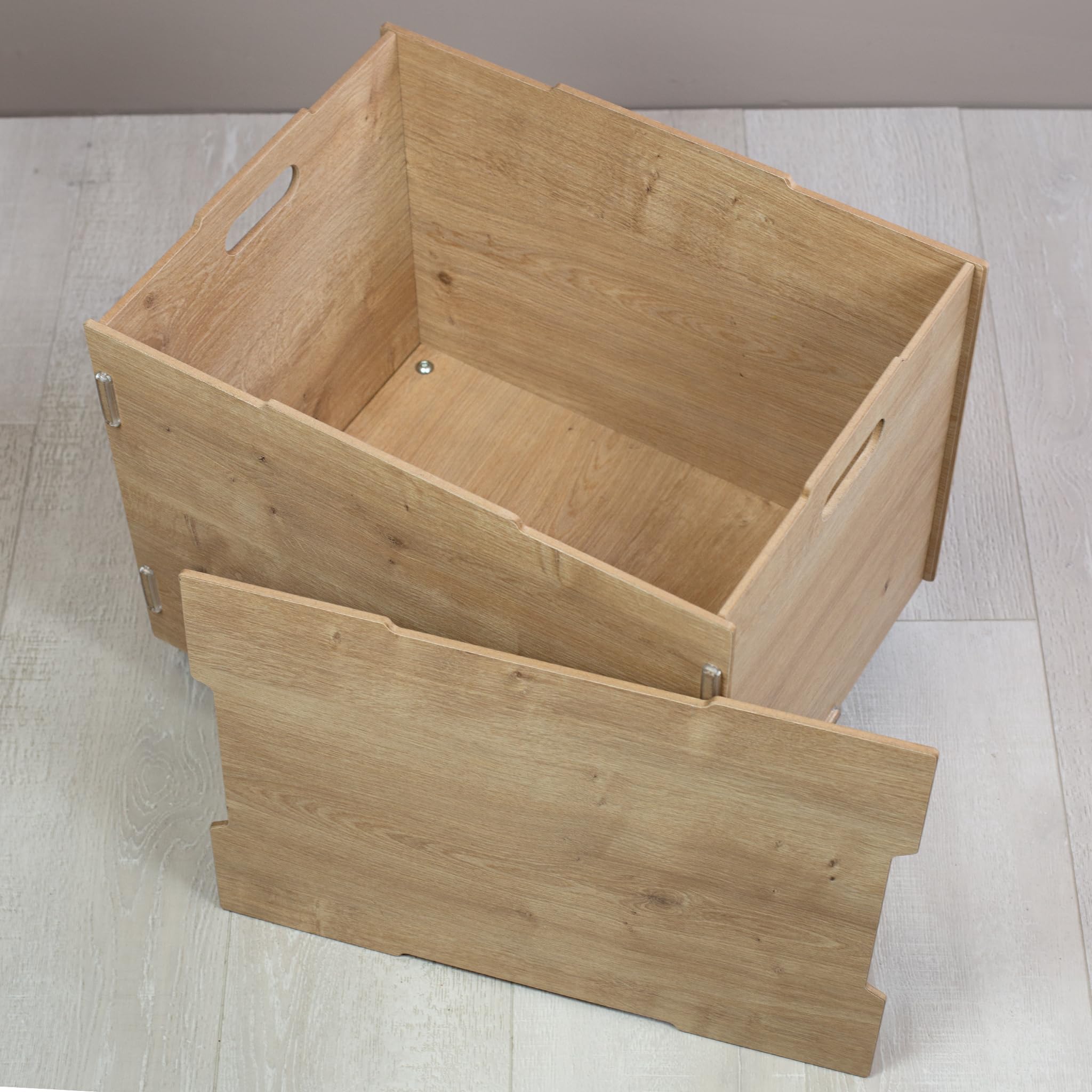 Striefchen® Personalisierte clipfritz Aufbewahrungskiste mit Rollen – Rollbox aus Holz personalisiert mit Name – Spielzeugkiste für Kinderzimmer