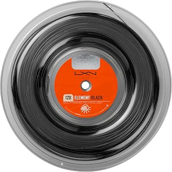LUXILON ELEMENT Tennis String String String 125/128/130/Black Single String/66.6 ft 200 m Reel