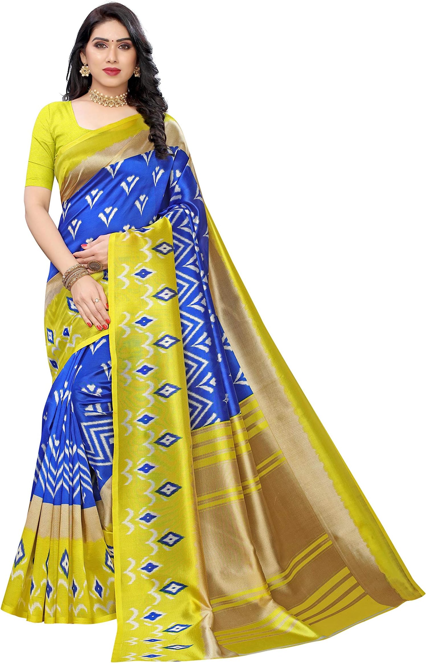 ANNI DESIGNERWomen Silk Saree With Blouse Piece