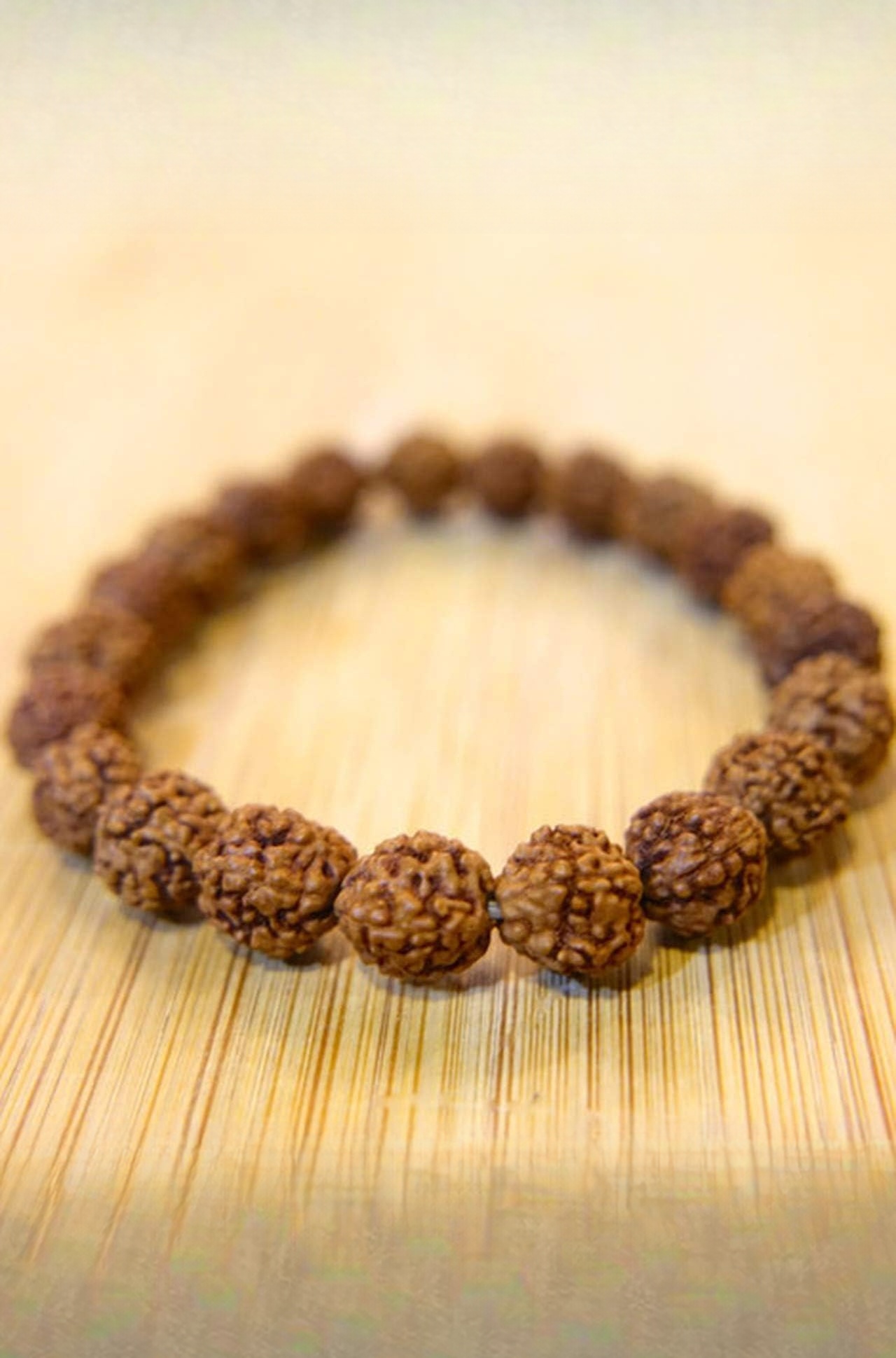 Unisex Rudraksha Bracelets 5 Mukhi Bead Daily Fashion Wear (Brown) - Pack of 2