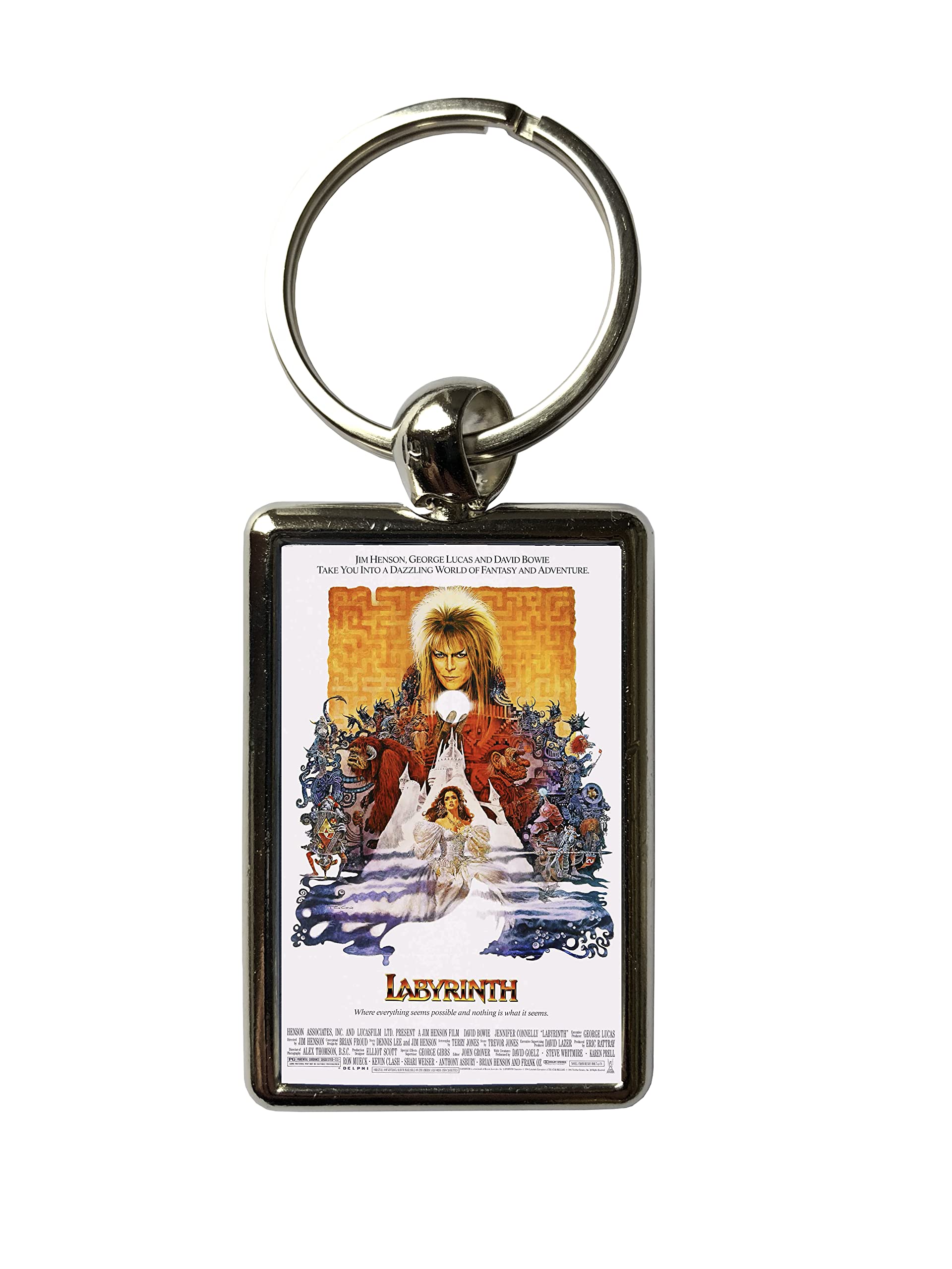 Super Universe Labyrinth David Bowie Metal Keyring – Classic Fantasy Film Collectible