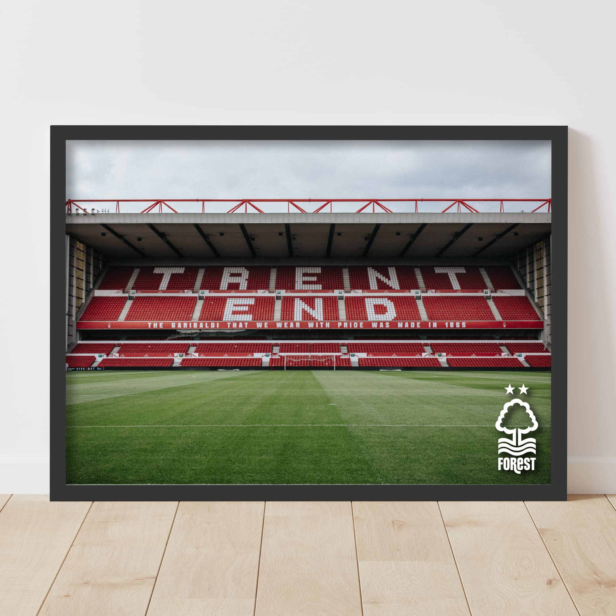 Themed Red Nottingham Forest Fc Print - Trent End Stand (21Cm X 29.7Cm - A4)
