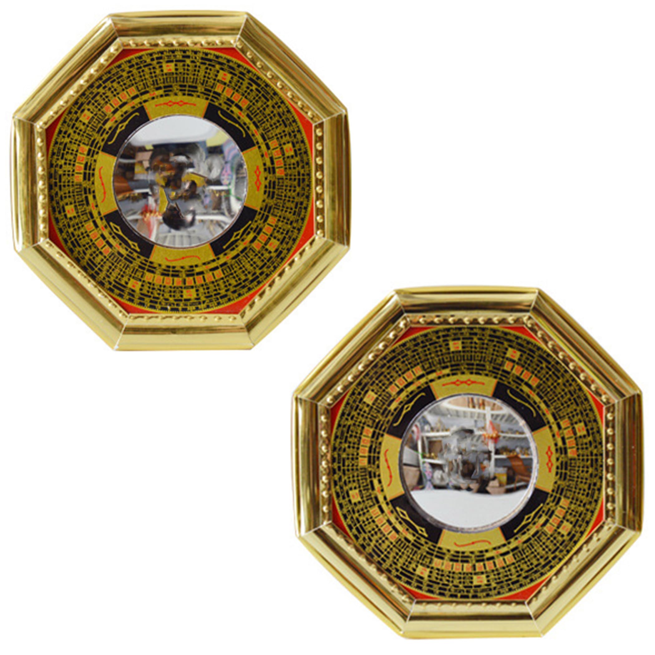 Amazon.co.jp: Felimoa 八卦羅盤 凸面鏡 凹面鏡 鏡 オブジェ 魔除け