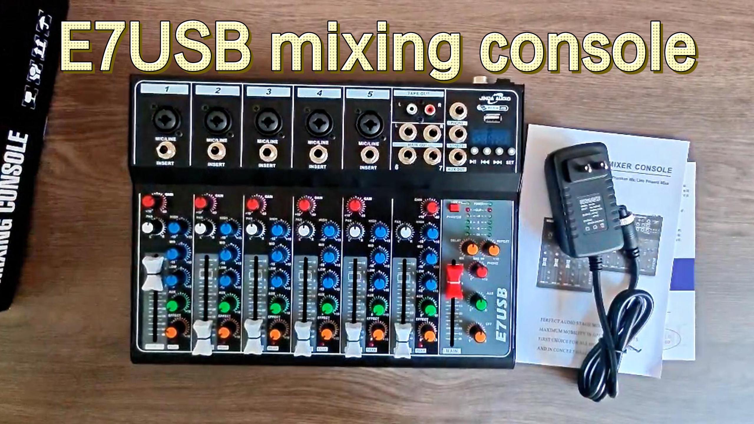 Amazon.com: Dj Mixers 7 Channel Audio Mixer Sound Board with
