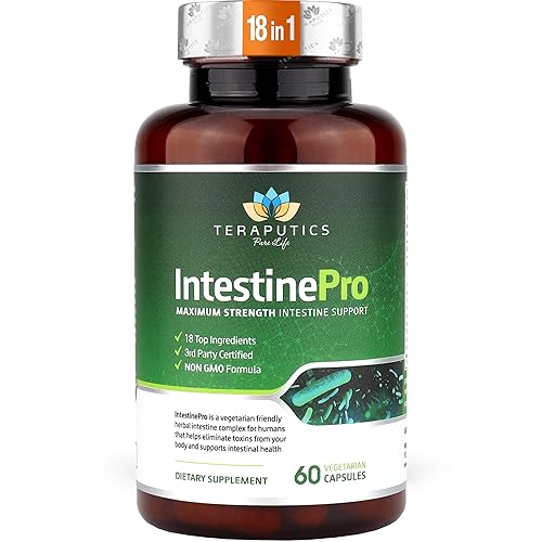 IntestinePro - Gut Health Supplement with Non-GMO Wormwood, Black Walnut,