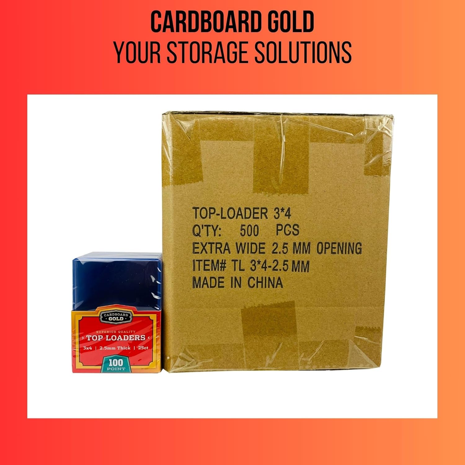 Thick Card Topload Holder - 2.5mm - 100pt - 25ct