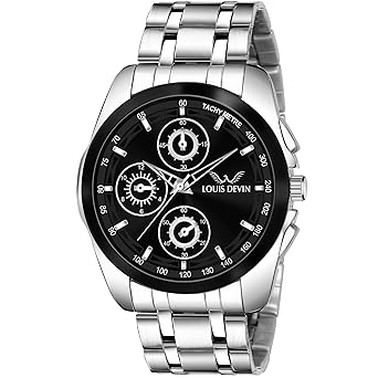 Mens Watch Louis Devin (Metal Chain Analog Wrist Watch G036)