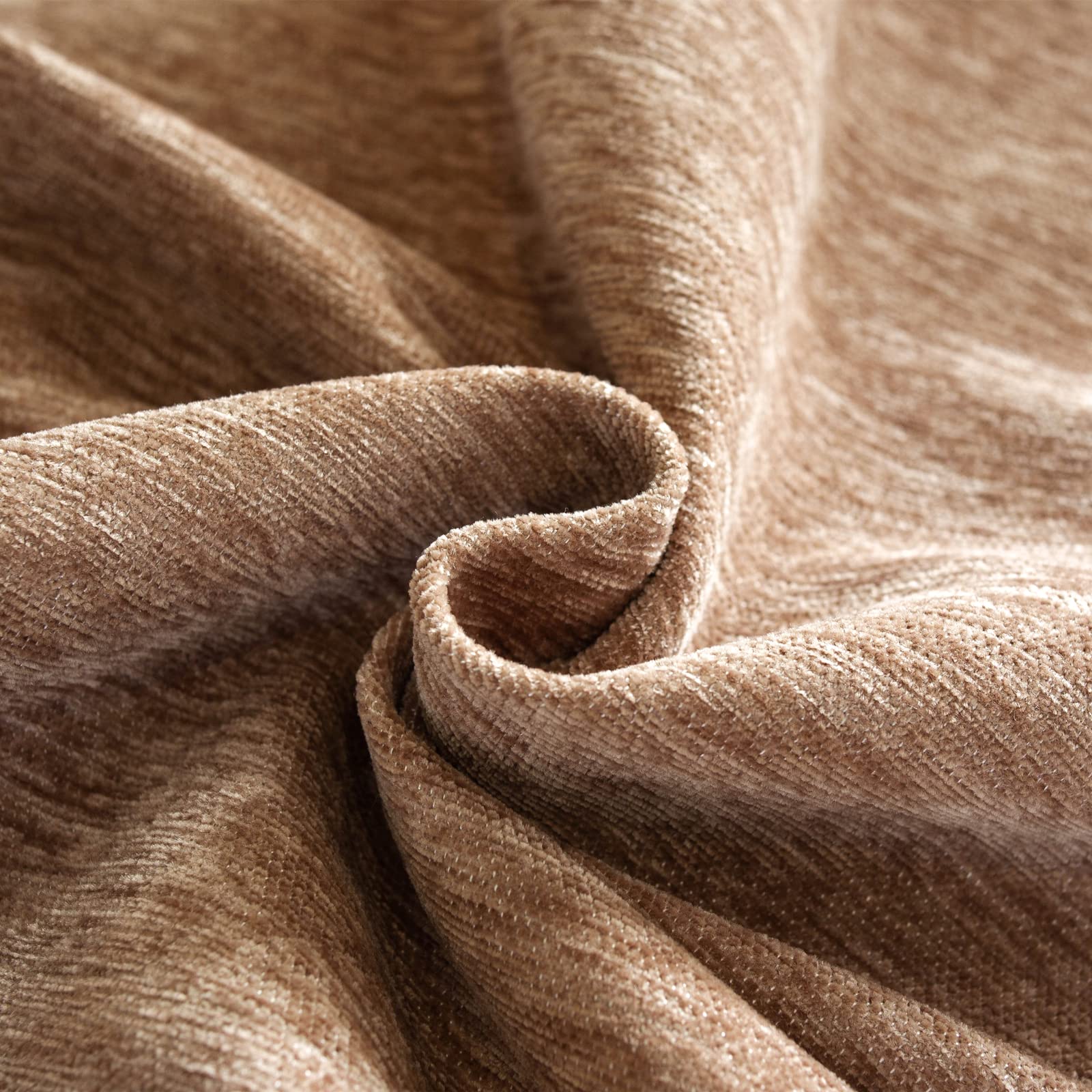 Federa per cuscino in ciniglia, 45,7 x 45,7 cm, beige chiaro
