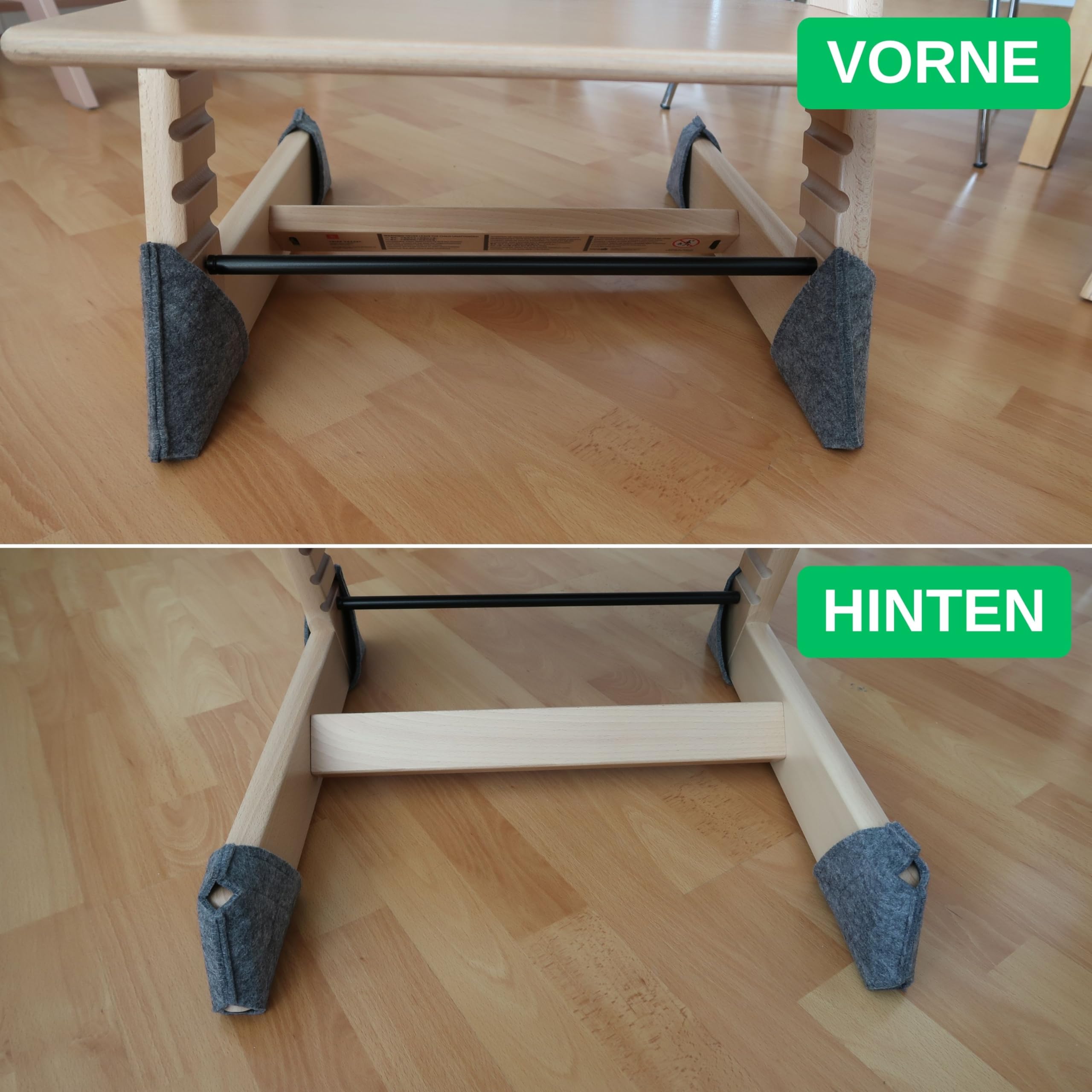 2 Stück Gleitschutz-Verlängerungen Für Stokke Tripp Trapp Hochstuhl – Rutschfeste Beinpolster