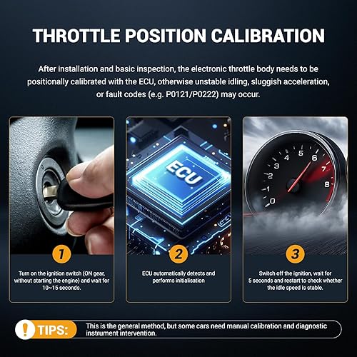 Miniatura 5 de PAROD S20064 12568580 Cuerpo electrónico del acelerador para Chevy ColoradoGMC CanyonBuick Rainier, 06-07 ImpalaMonte CarloHummer H3, 03-07