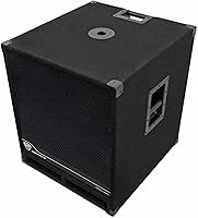 Vista 2 de Rockville RBG18S subwoofer PA de 18 pulgadas, 2000 W pico500 W RMS, alimentación activa, DSP y limitador, crossover ajustable, madera de birch de 7