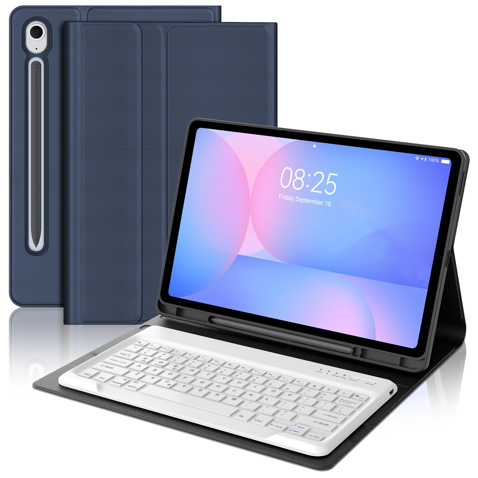 Samsung Galaxy Tab S10FE+ キーボードカバー 黒 5G Amazon.com : Samsung Galaxy Tab S10 FE+ Book Cover Keyboard Slim