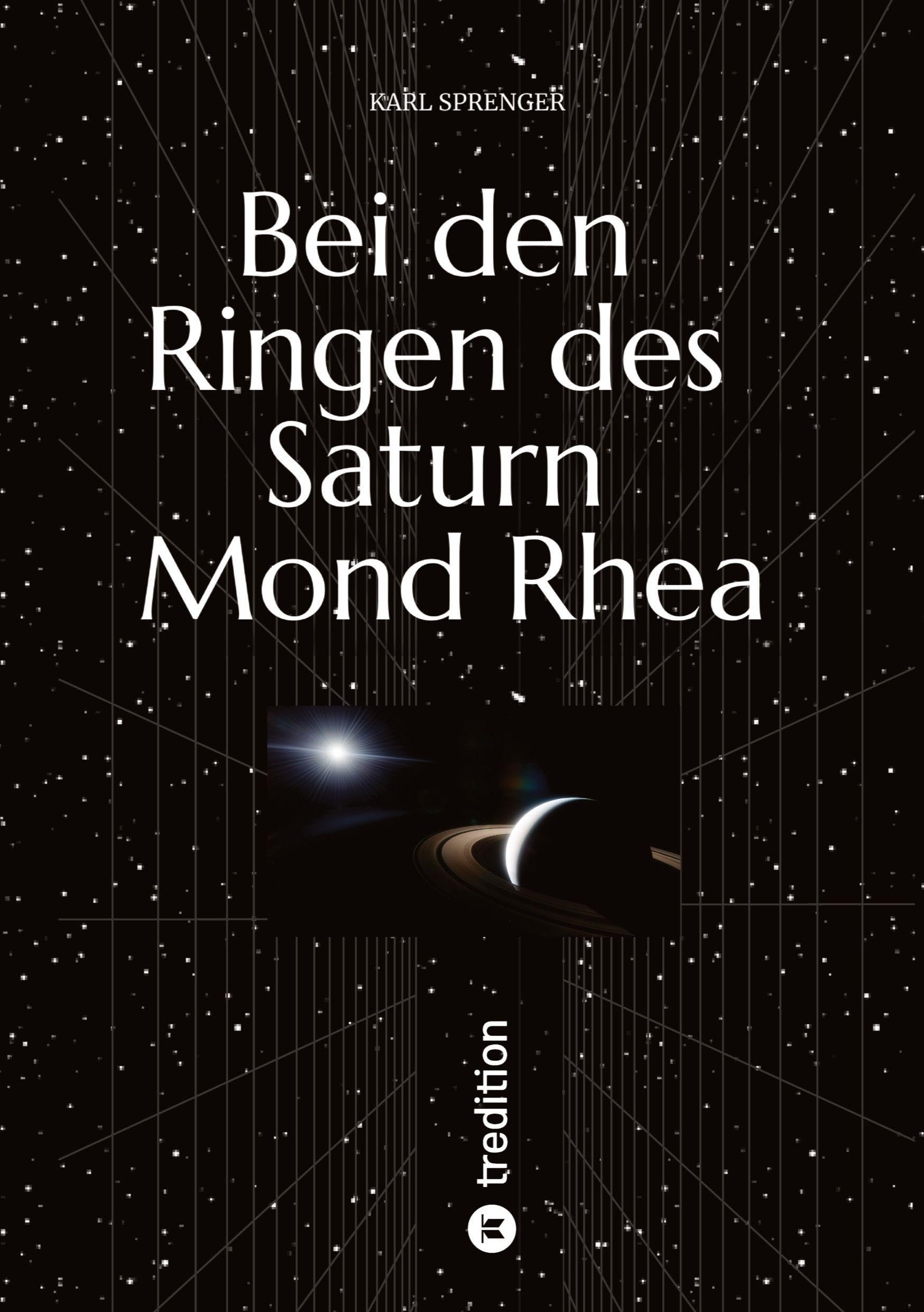 Bei den Ringen des Saturn Mond Rhea