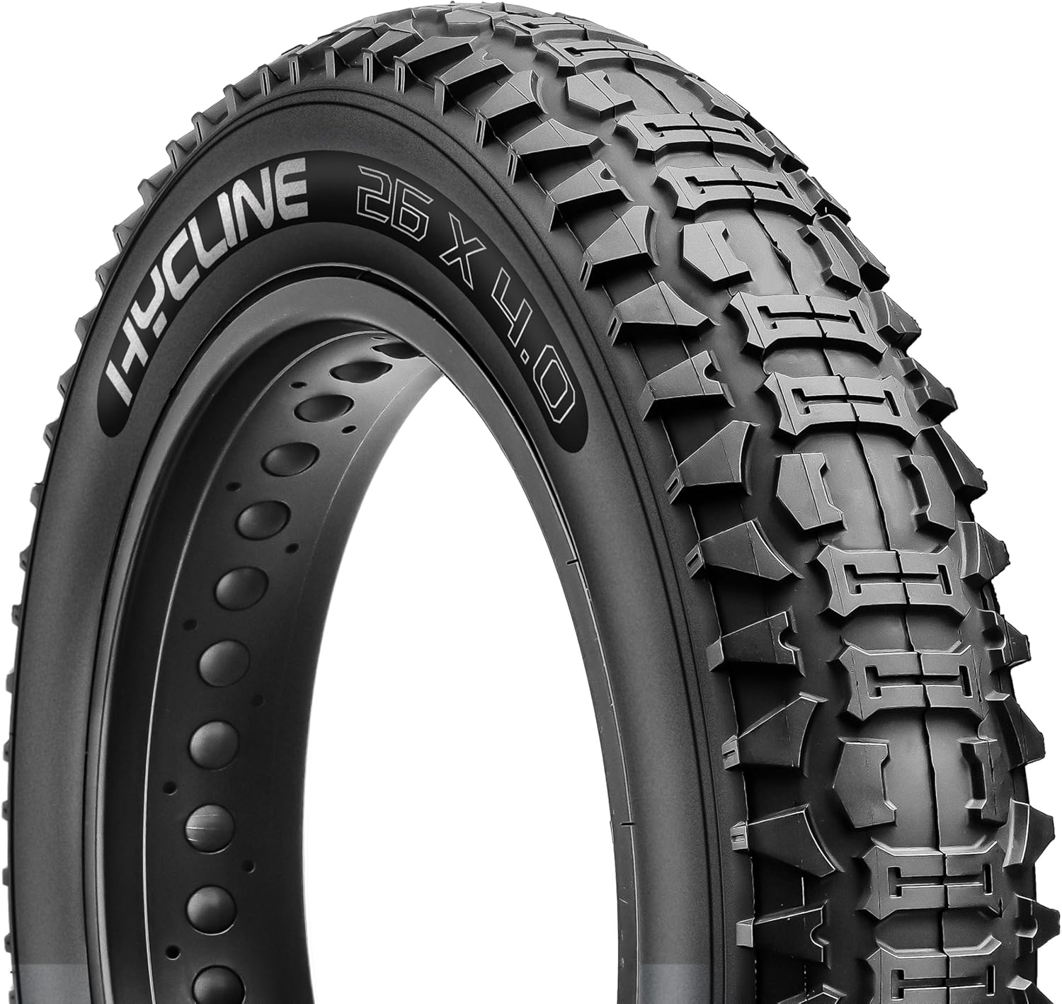 Hycline Ebike Replacement Fat Tire: 20x4.0/26x4.0 Inch Heavy Duty Folding Electric Fat Tires, All-Terrain High-Density Bicycle Tires for Street or Trail Riding