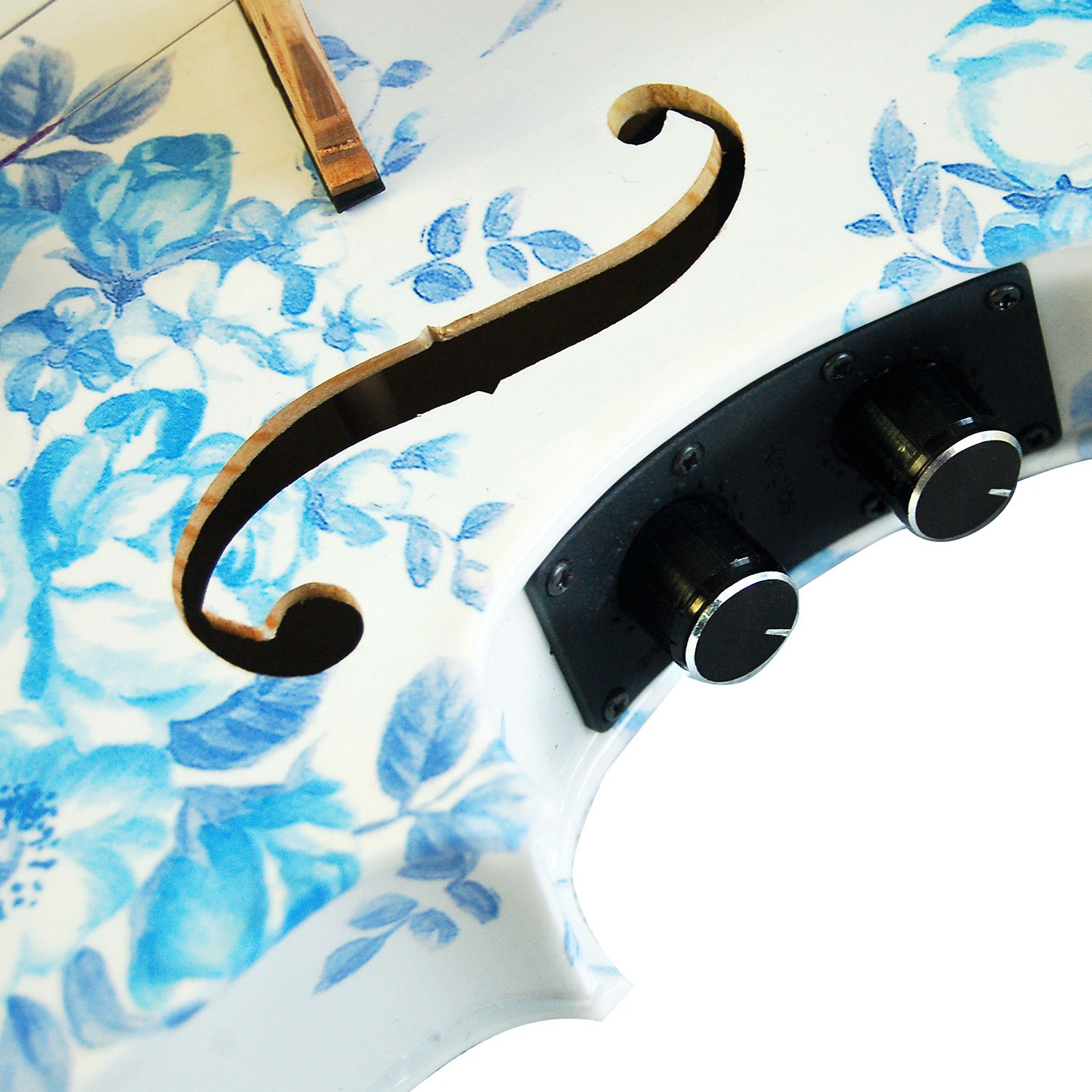 Aliyes - Violino elettrico e acustico fatto a mano da donna/gril 4/4 in legno massello con raccordi in ebano, YSDS-1201.