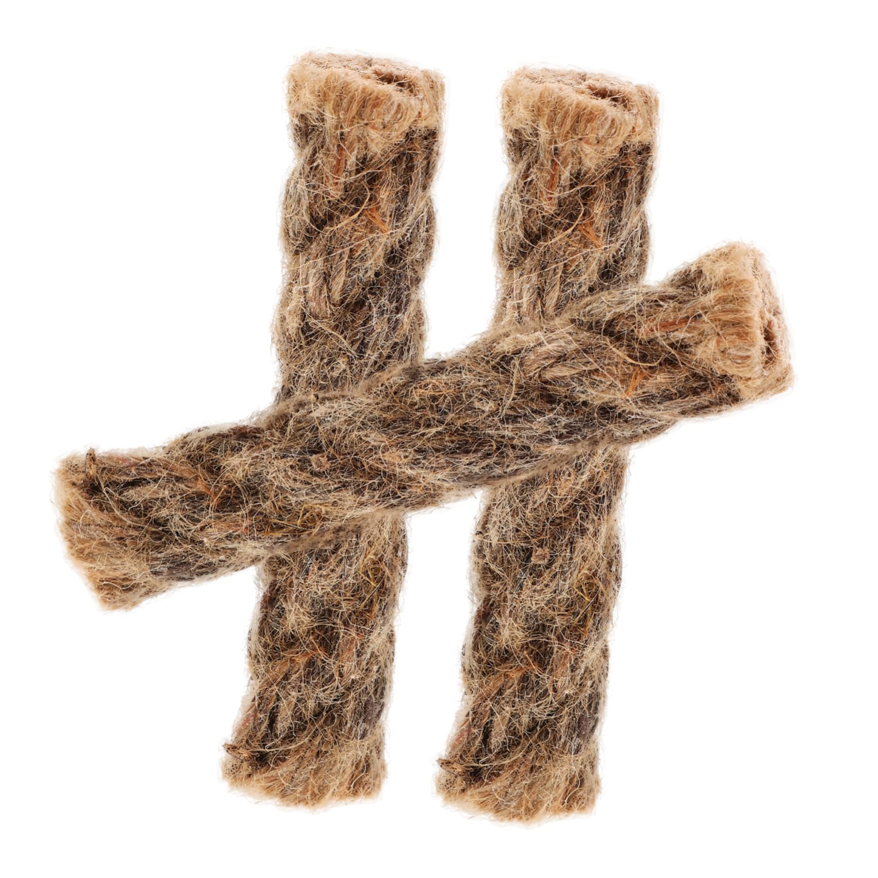 Totority 3pcs Natural Jute Rope for Outdoor Fire Starting Heavy Duty Decorative Rope for Camping Gardening and Macrame Projects Portable for Setup