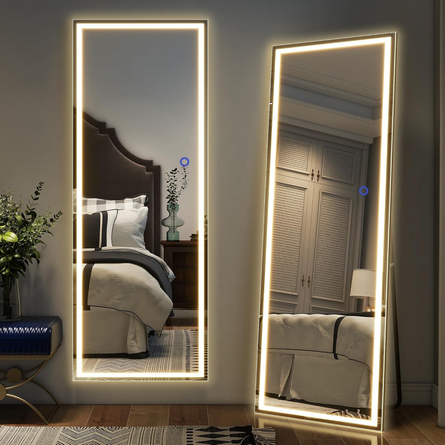 Amazon.com: NeuType Full Length Mirror with Lights, 63