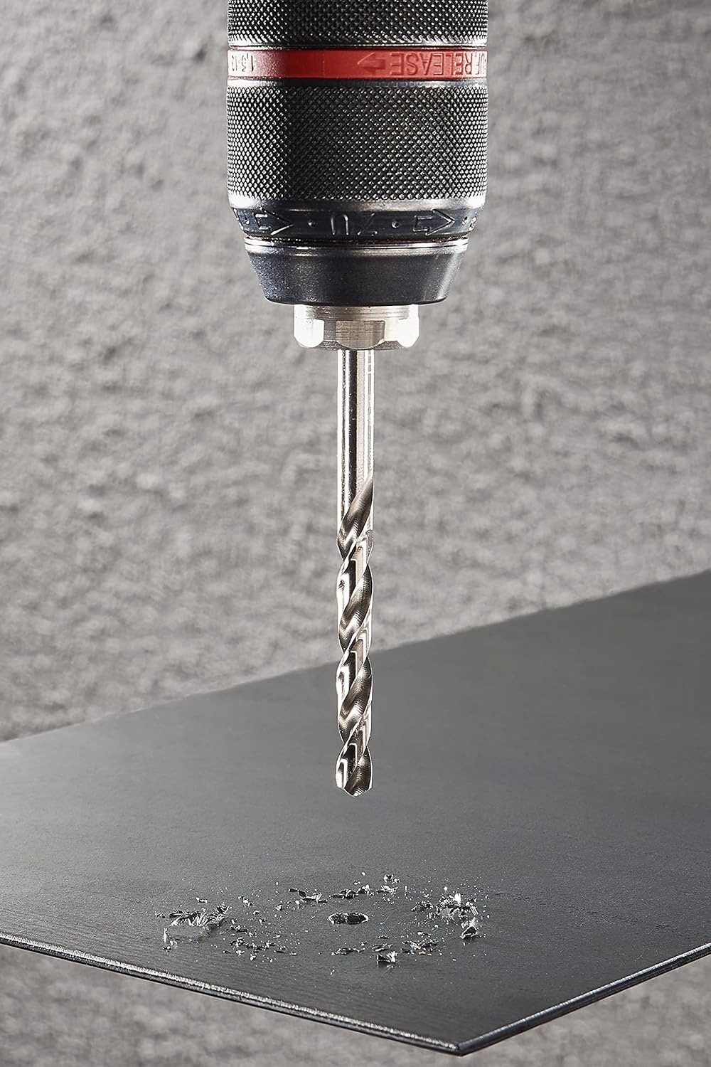 wolfcraft HSS Metal Drill Bit, Ground I 7568010 I for Drilling into Hard Materials