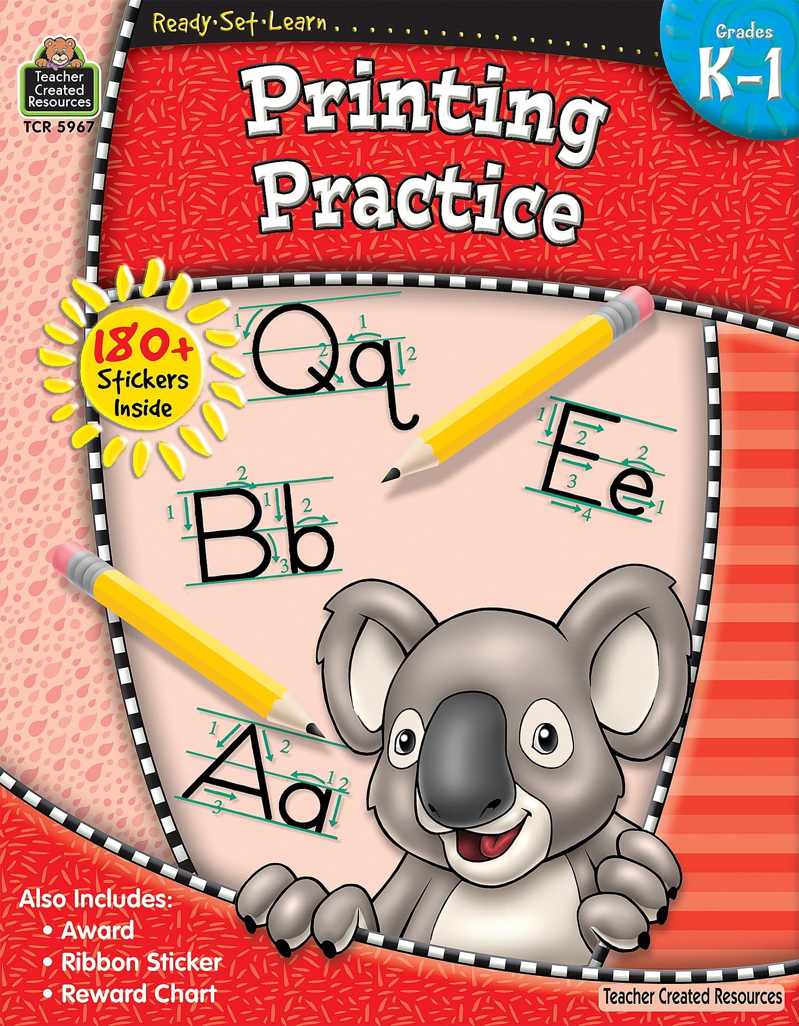 Ready•Set•Learn: Printing Practice, Grades K-1 from Teacher Created Resources