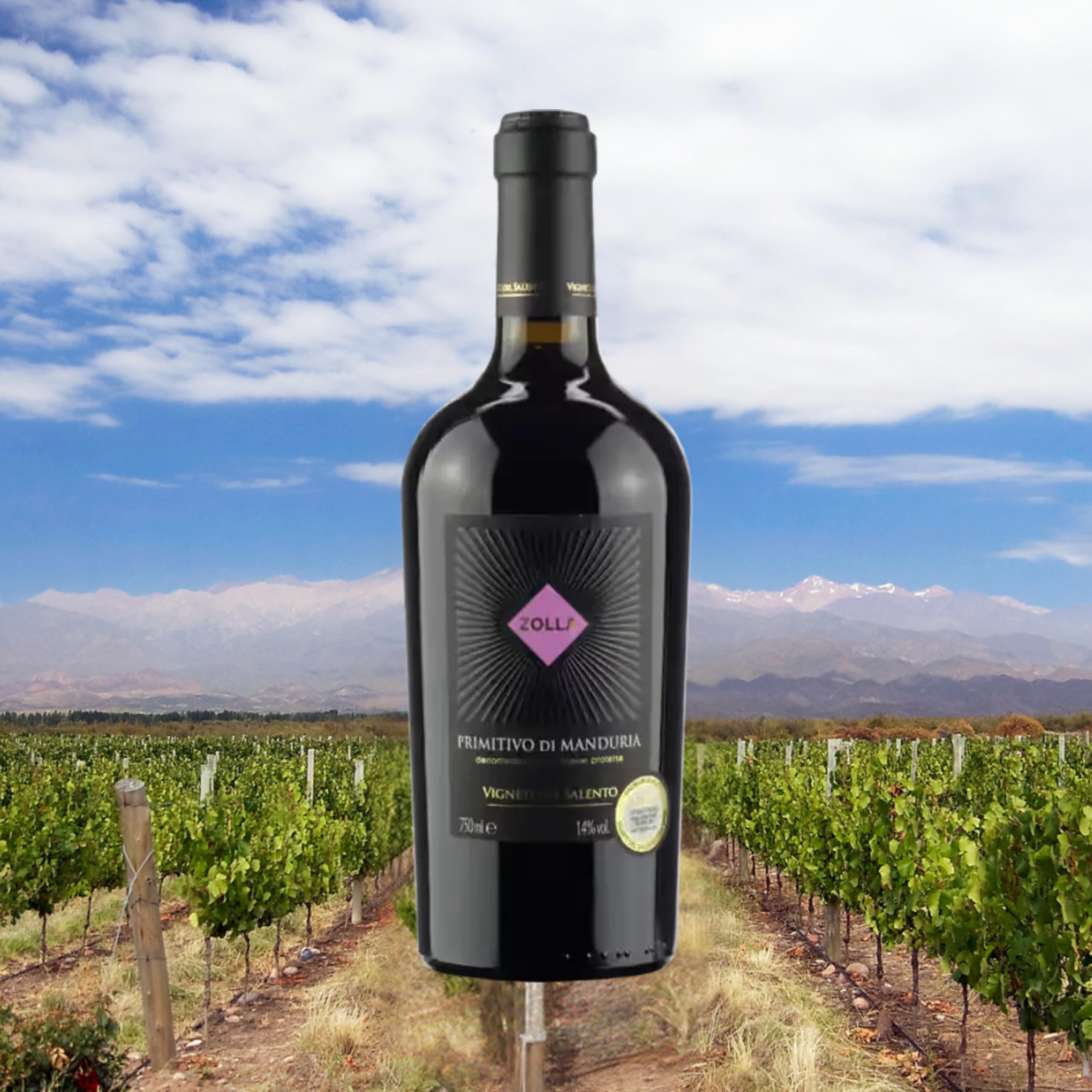 Zolla Primitivo di Manduria DOP (6 x 0,75l) - 14,5% Vol.