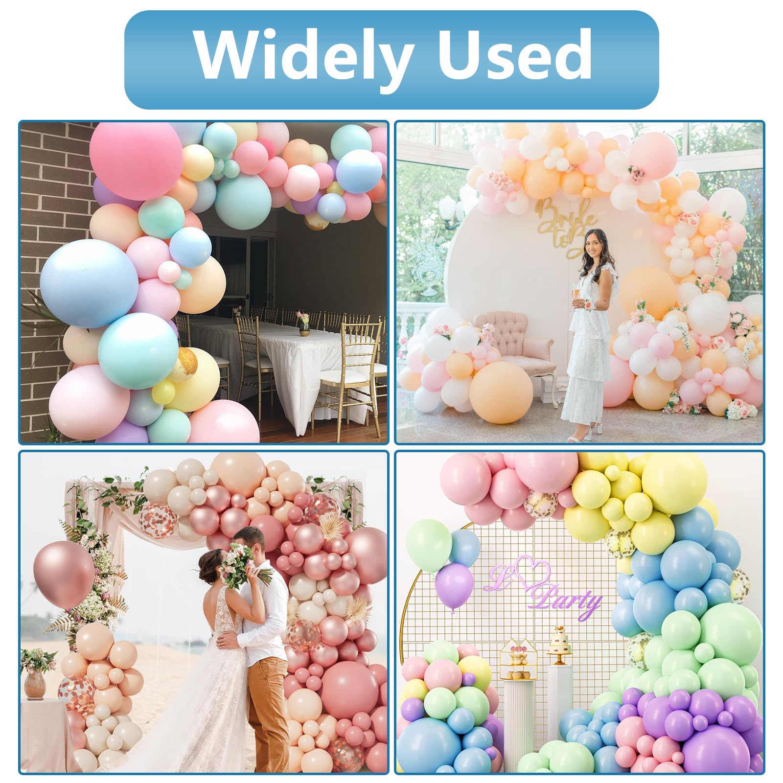 Kit di supporto regolabile per arco di palloncini da 2,5 m e 1,5 m, supporto a colonna per palloncini a metà arco, resistente e buona stabilità, supporto per pavimento per matrimoni, lauree