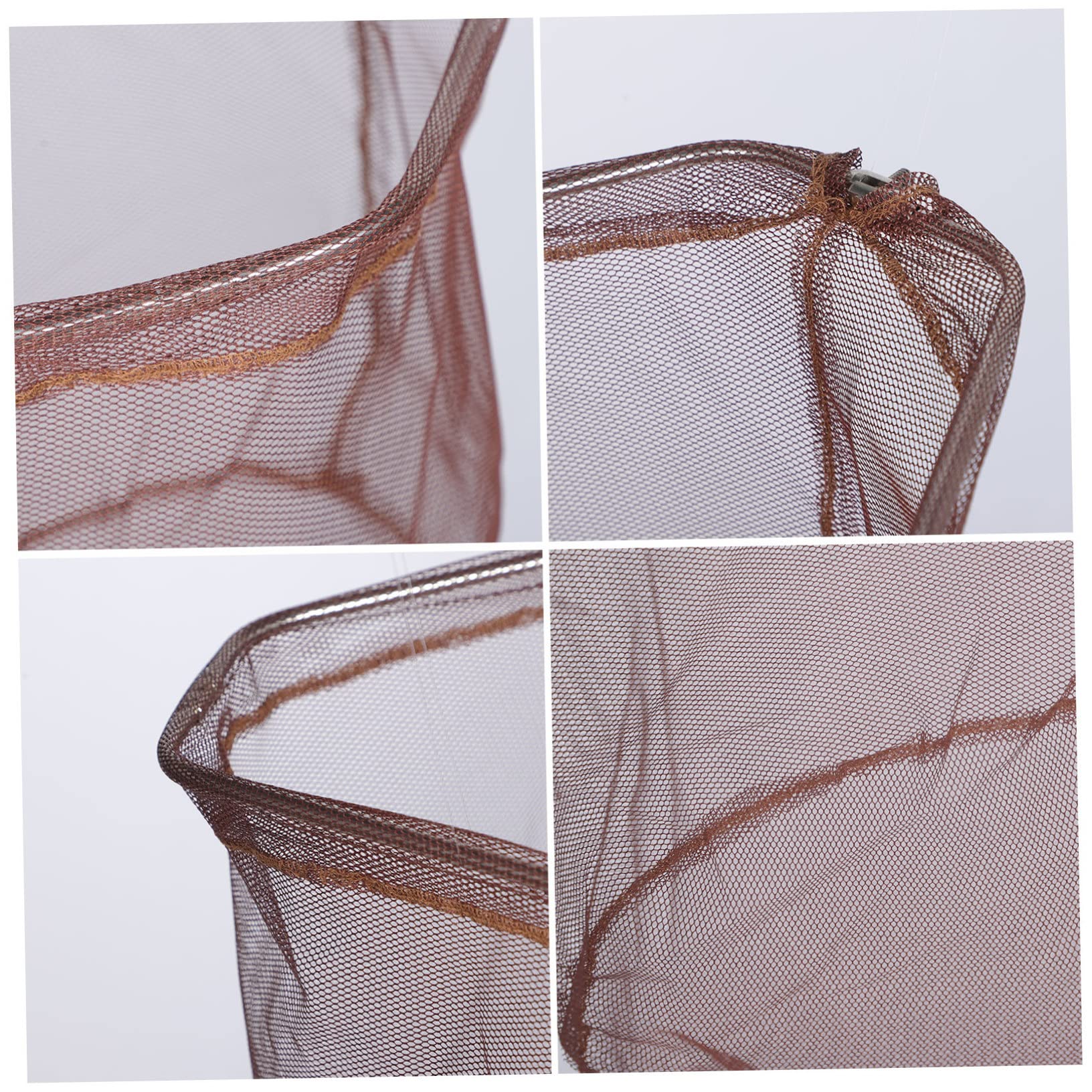 BESPORTBLE forniture per la cattura del pesce fishing net pesce rosso coperchio sostituzione rete da immersione rete sostitutiva rete da pesca multiuso Acciaio inossidabile Light Brown