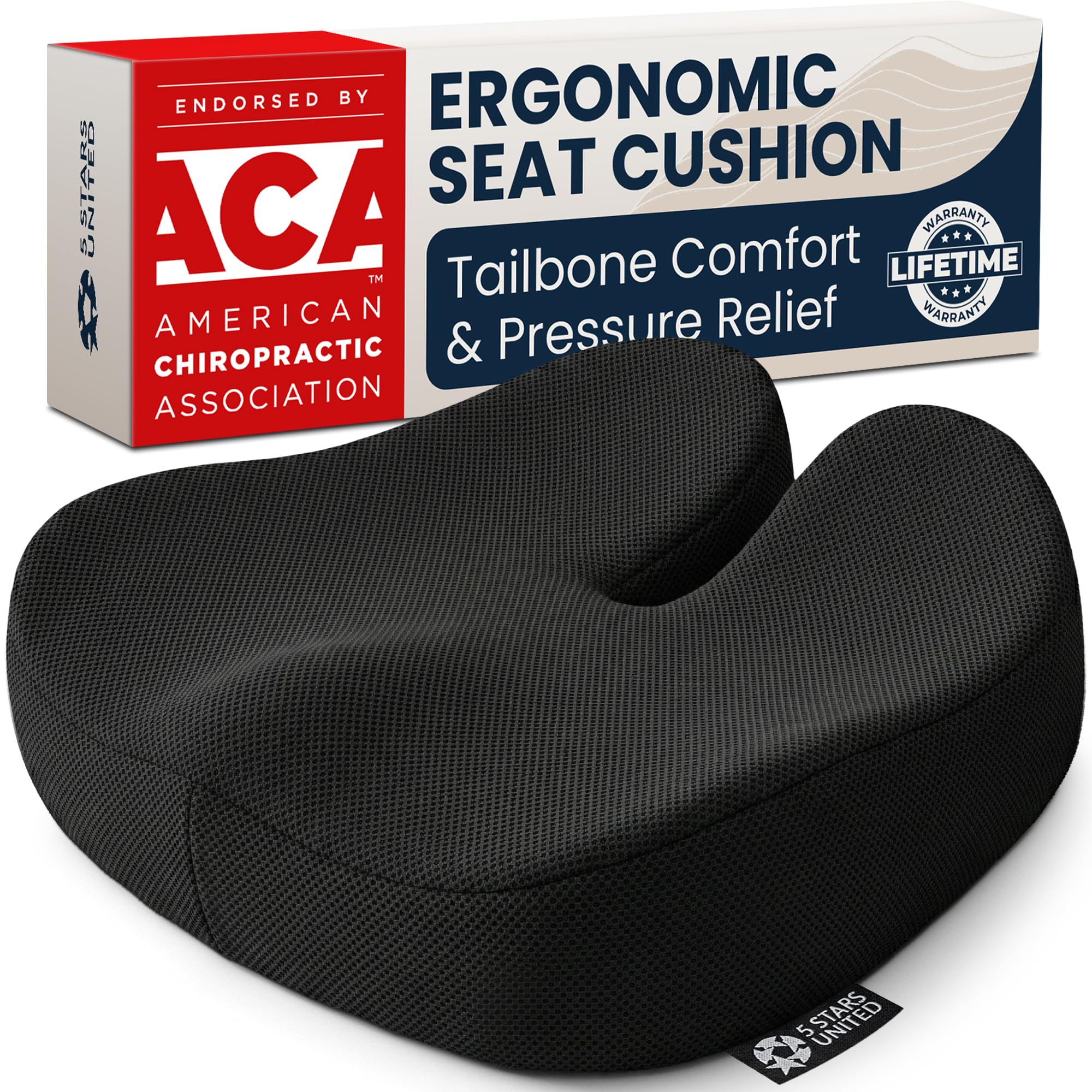 Photo 1 of 5 STARS UNITED XX-Large Memory Foam Seat Cushion