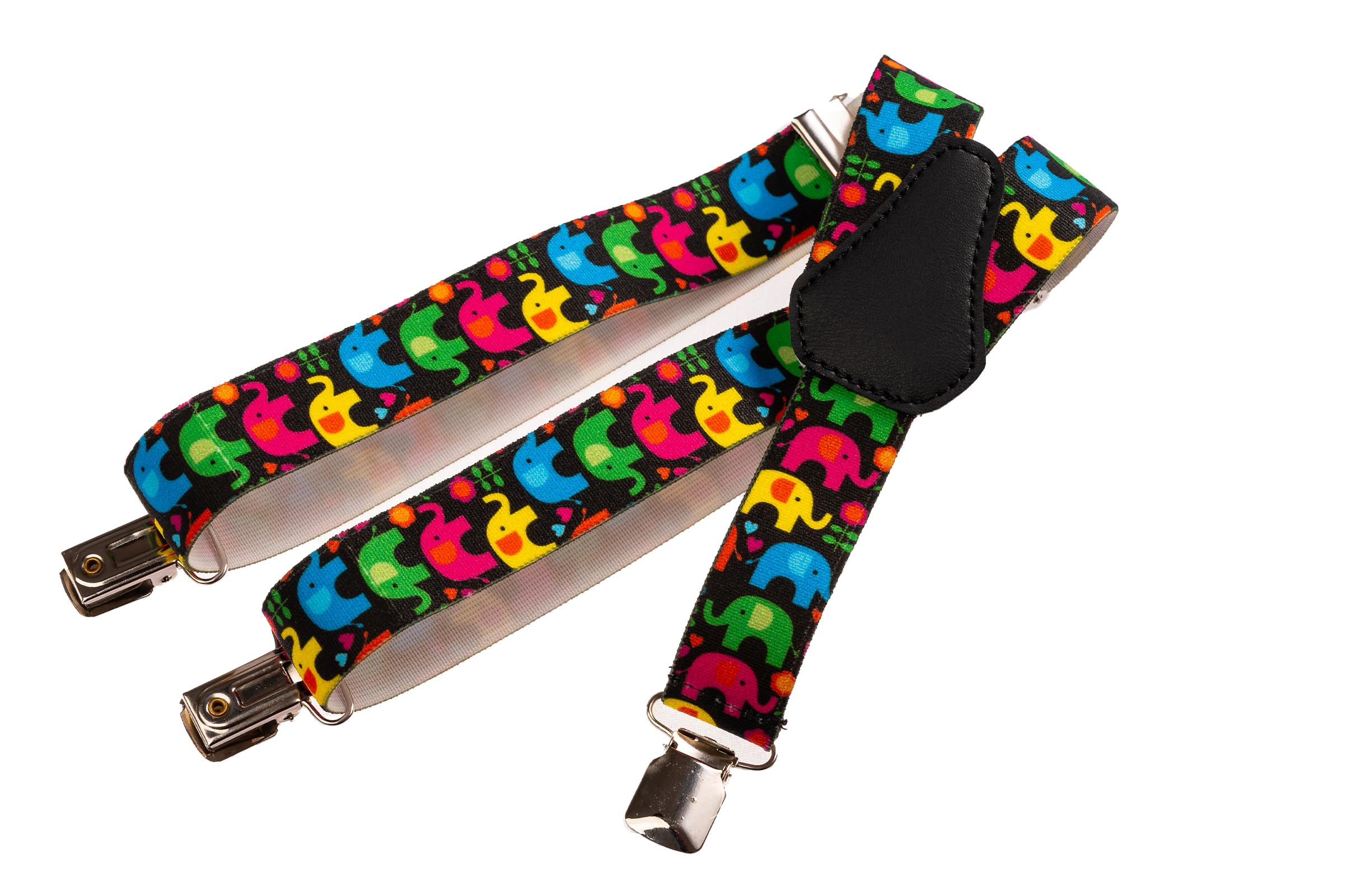 Tirantes de Tela Elastizada Infantiles Unisex Forma Y Elefante 1-5 Años 2.5cm