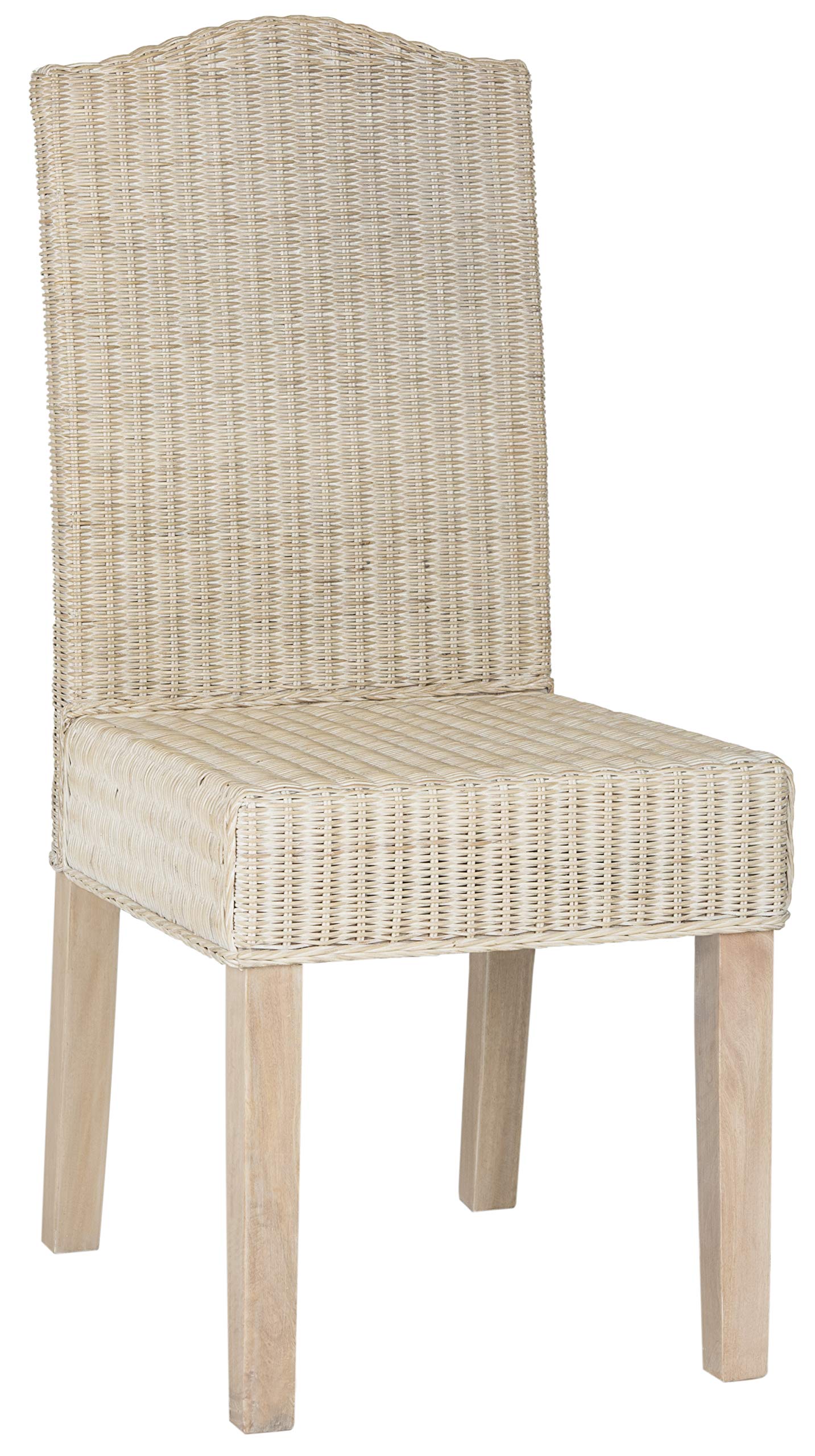 Home Collection Odette - Silla de comedor de mimbre gris 6