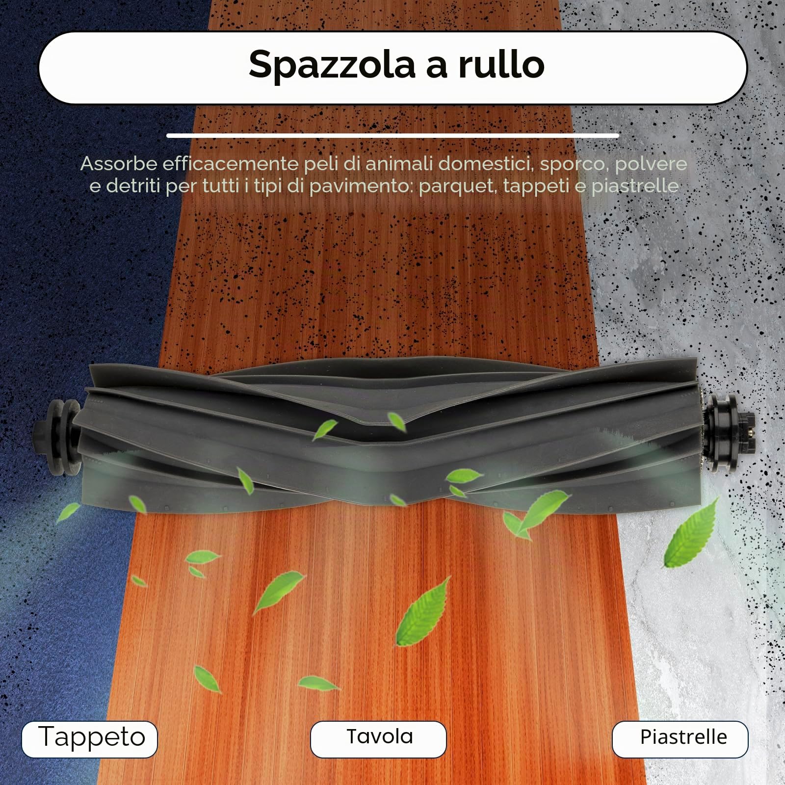 (20 pezzi) Z50 Ultra pezzi di ricambio compatibile con aspirapolvere robot Mova Z50 Ultra/Z5/Z5 Pro Ultra, 1 spazzola rotante, 1 mop catena binaria, 6 filtri HEPA, 6 sacchetti per polvere, 6 spazzole
